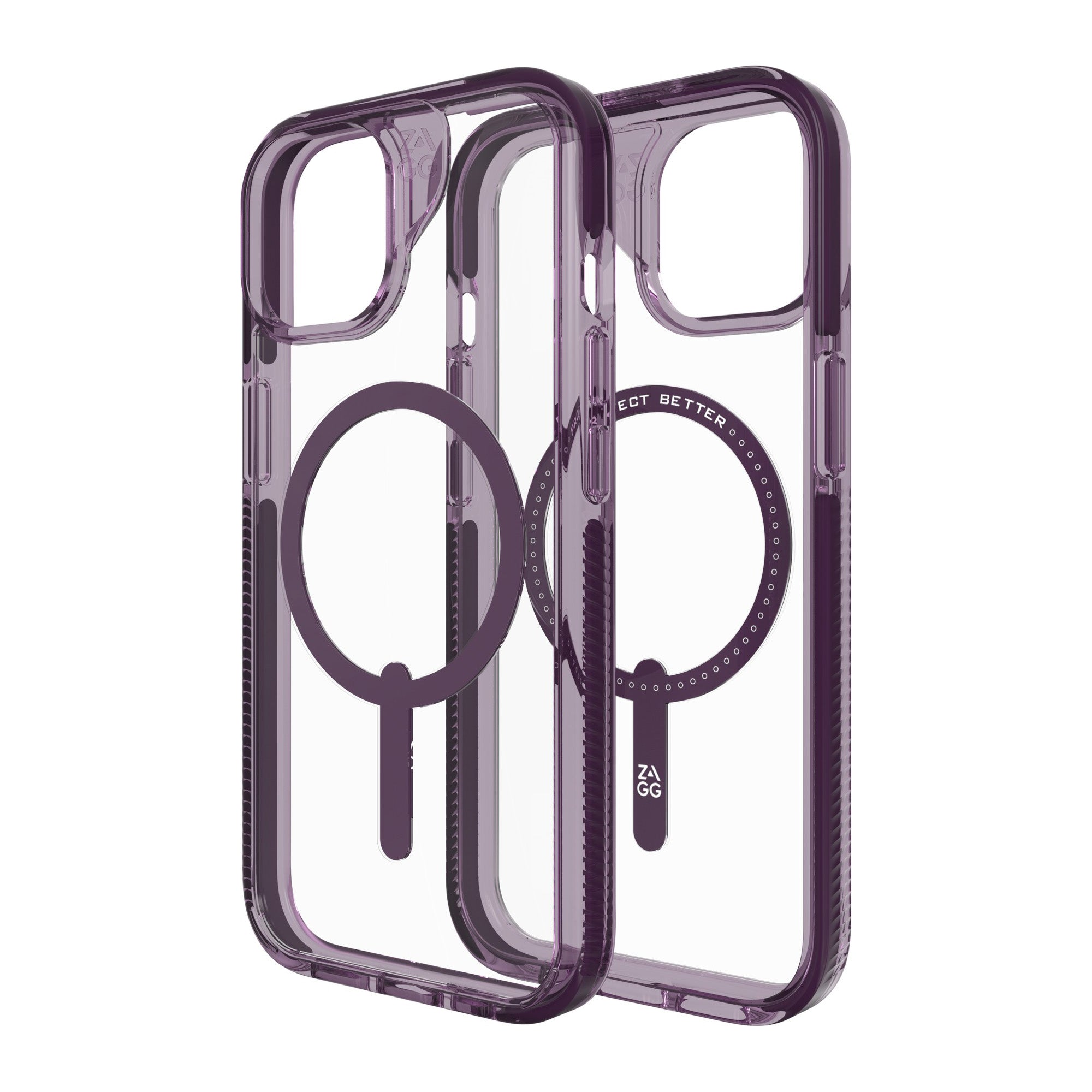 iPhone 15/14/13 ZAGG/GEAR4 Graphene Santa Cruz Snap Case - Purple - 15-11774