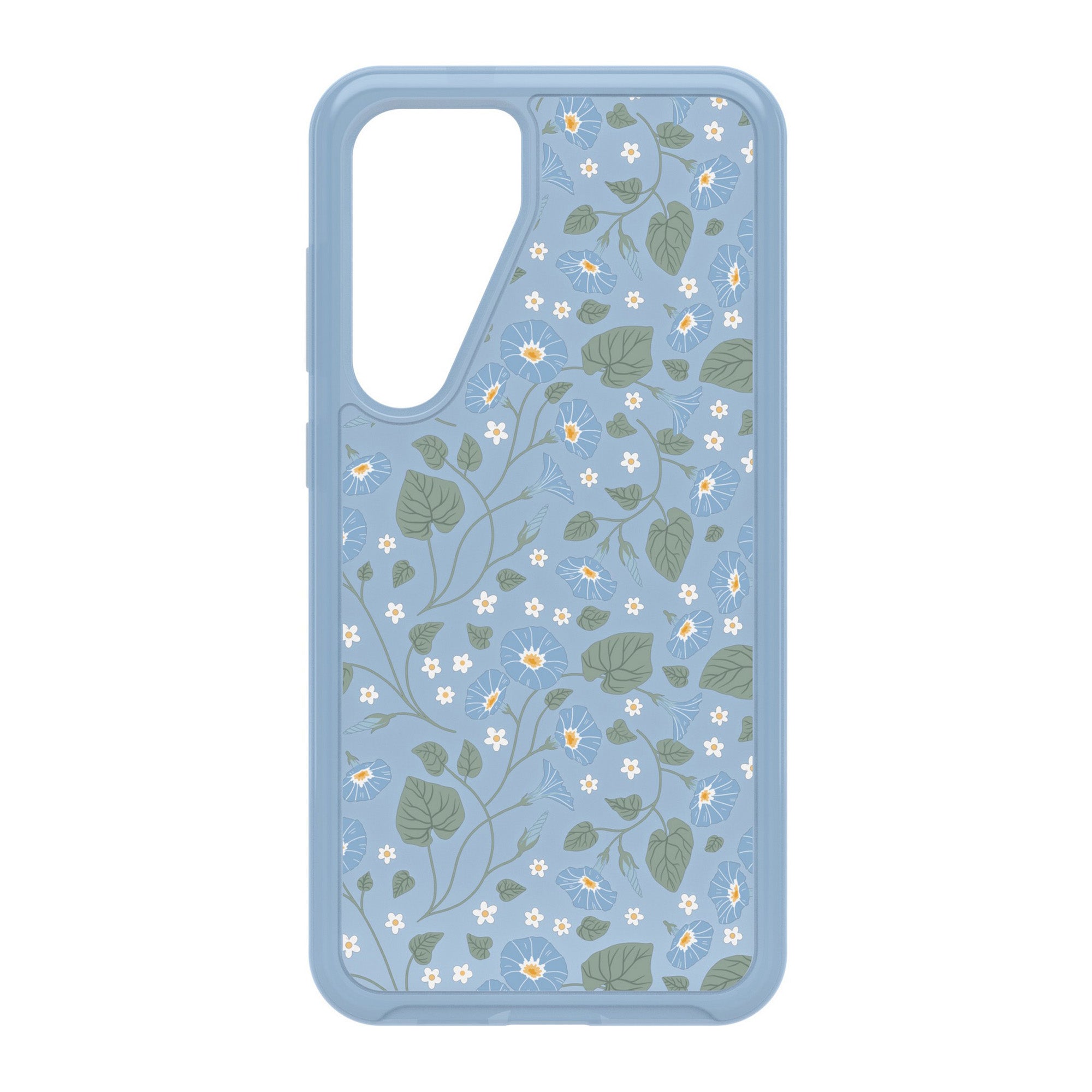 Samsung Galaxy S24+ 5G Otterbox Symmetry Clear Series Case - Blue (Dawn Floral) - 15-12286