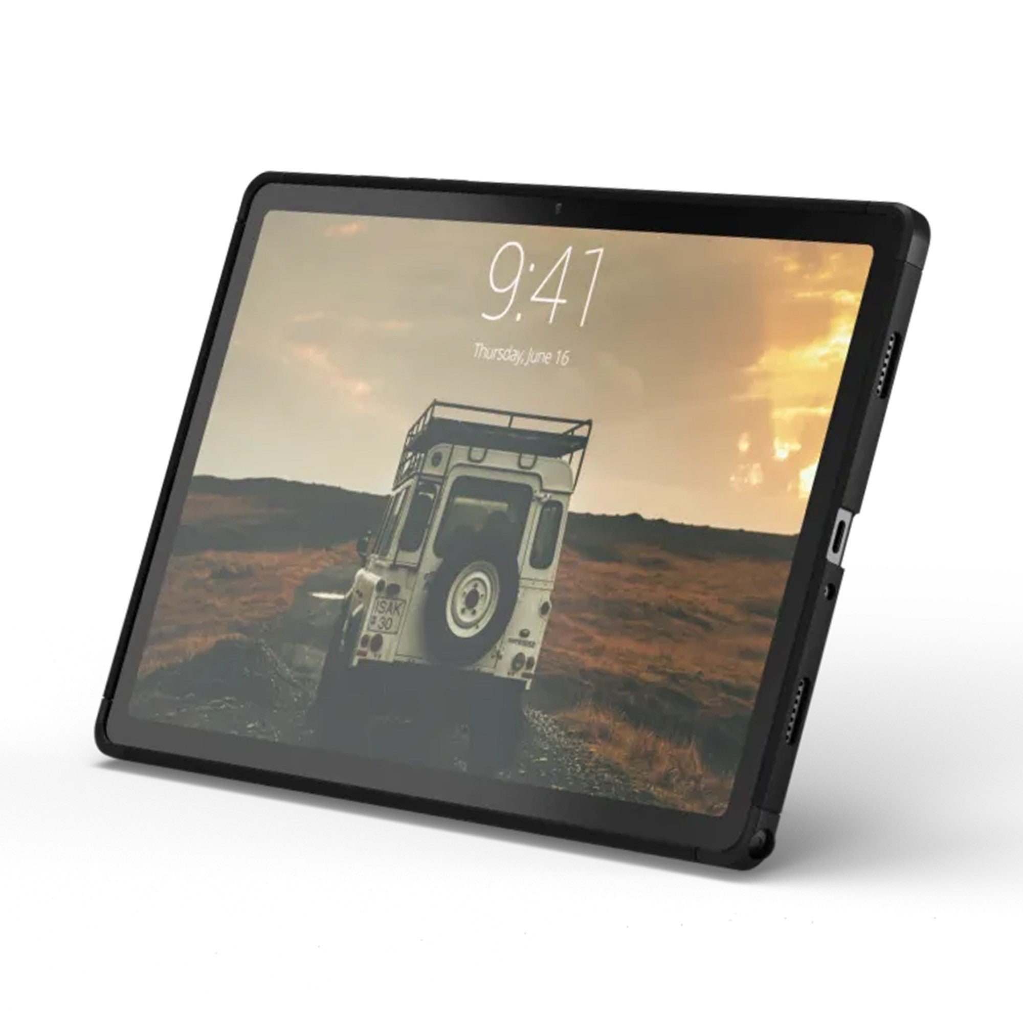 Samsung Galaxy Tab A9+ UAG Scout w/Kickstand and Handstrap Series Case - Black - 15-12304