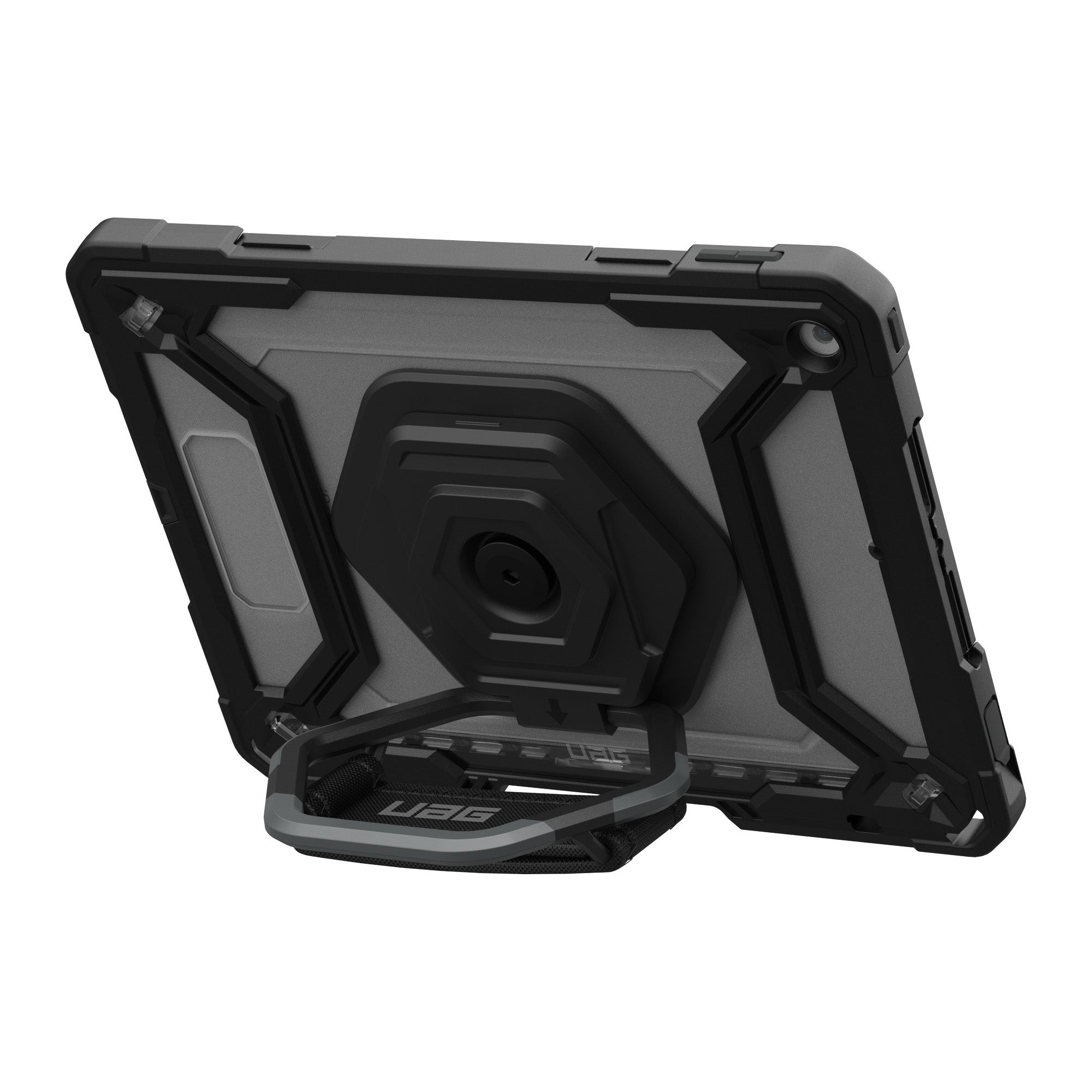 iPad 10.2 (2019-2021) (7th-9th Gen) UAG Plasma w/Kickstand + HS Case - Ice/Black - 15-12578