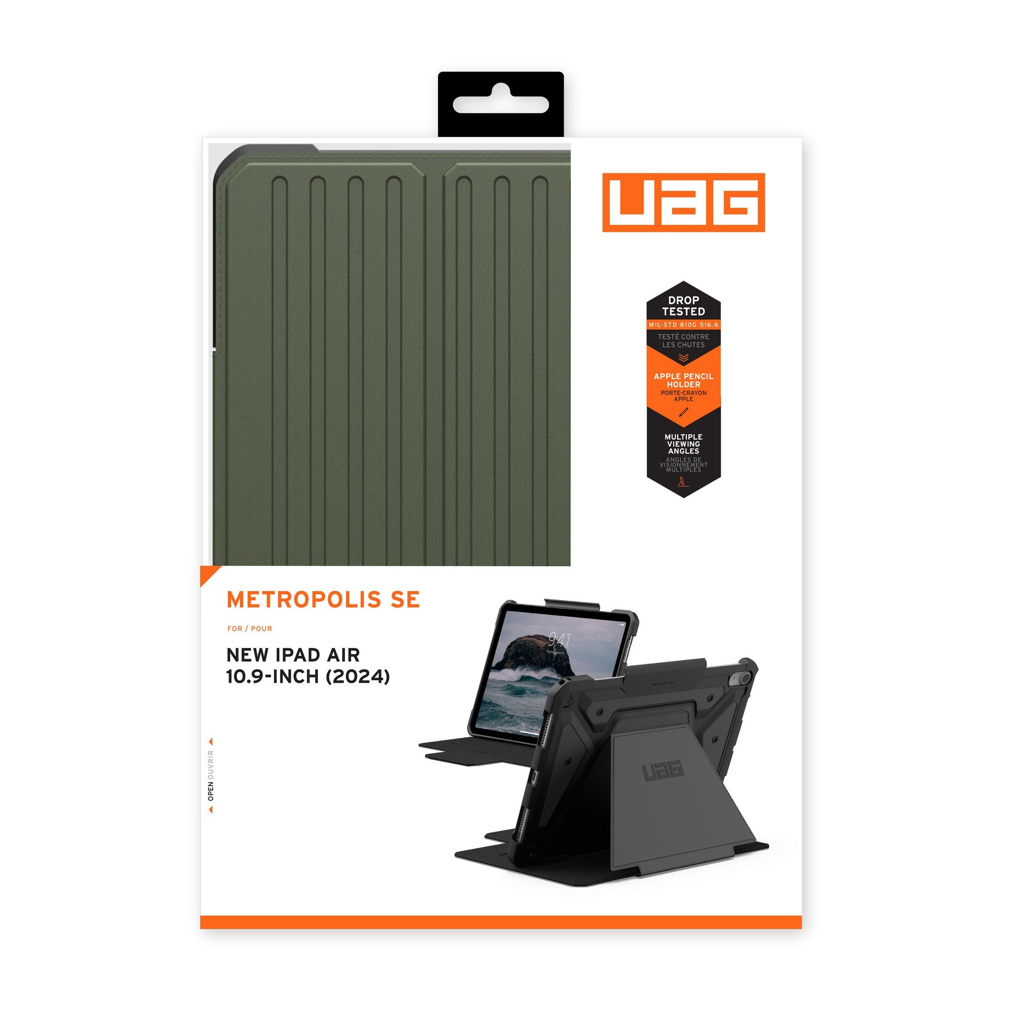 iPad Air 11 2024 UAG Metropolis SE - Olive - 15-12668