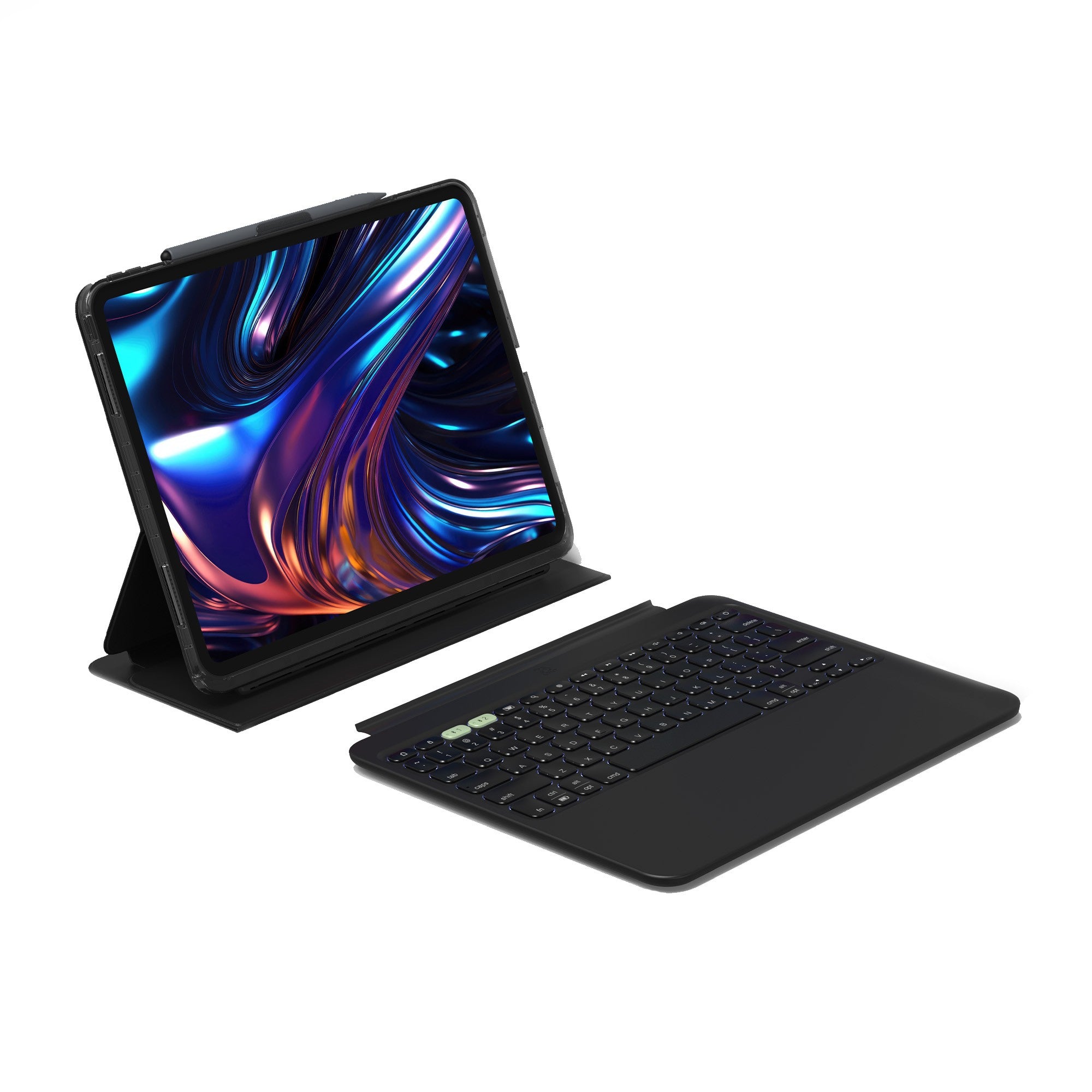 iPad Pro 13-in M4 ZAGG Pro Keys 2 Keyboard - Black - 15-12891