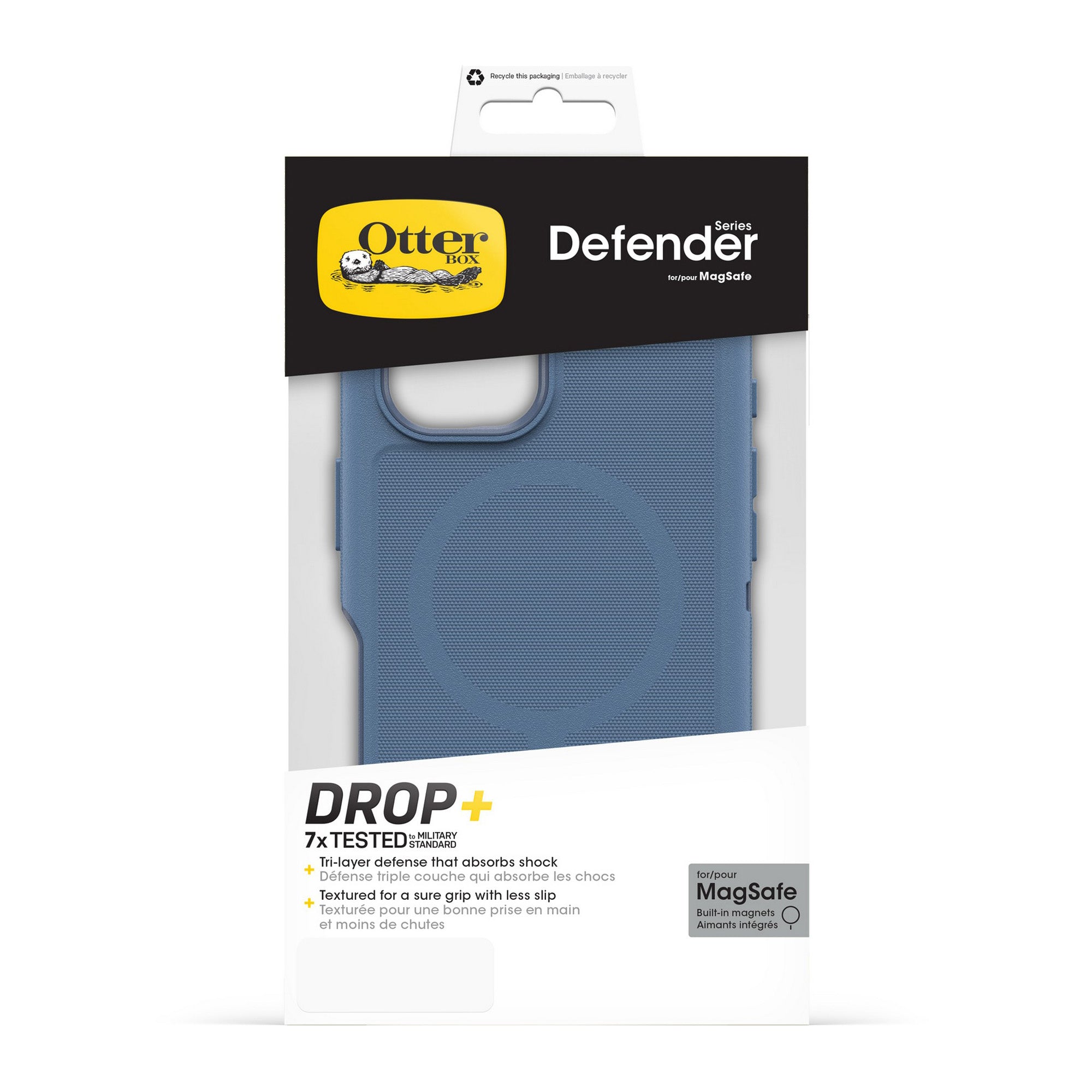 iPhone 16 Plus Otterbox Defender Pro w/ MagSafe Series Case - Blue - Baby Blue Jeans - 15-12937