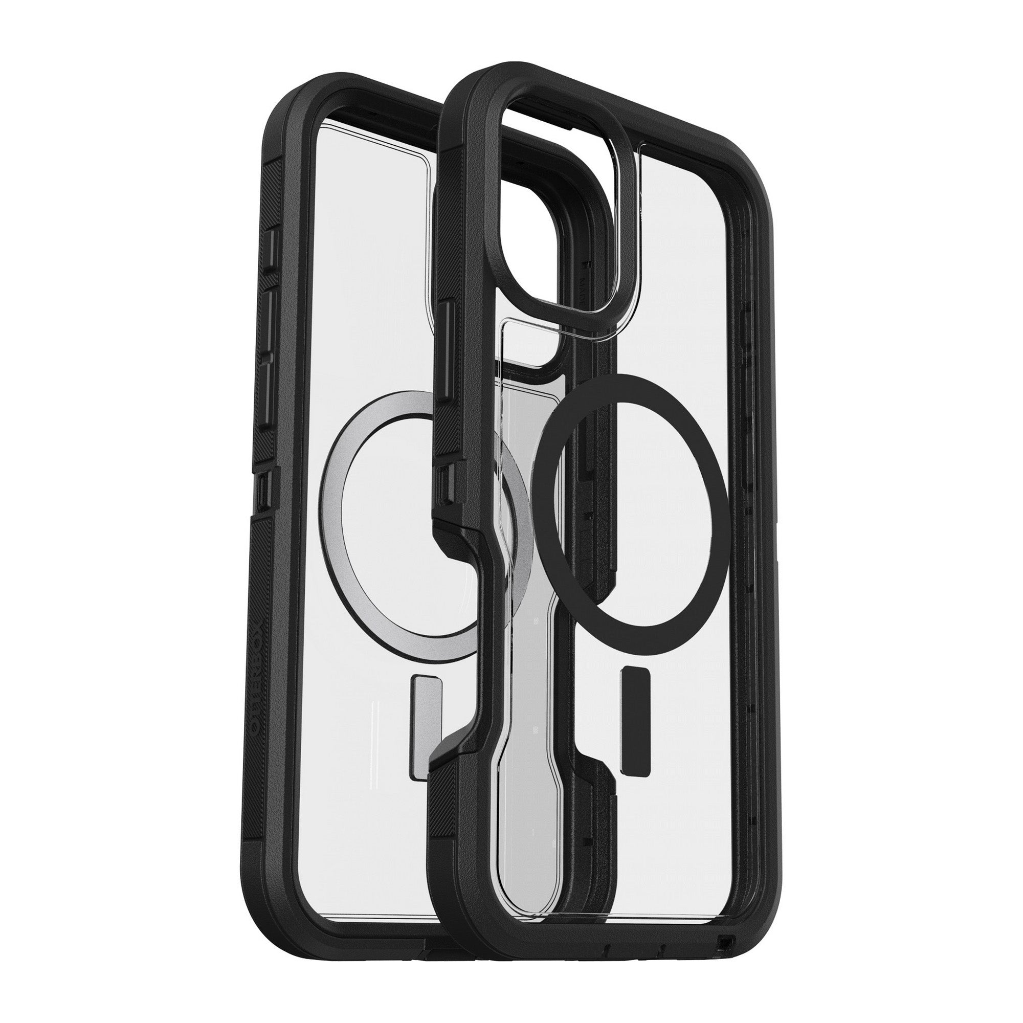 iPhone 16 Plus Otterbox Defender XT Clear Pro w/ MagSafe Series Case - Clear/Black - Dark Side - 15-12962