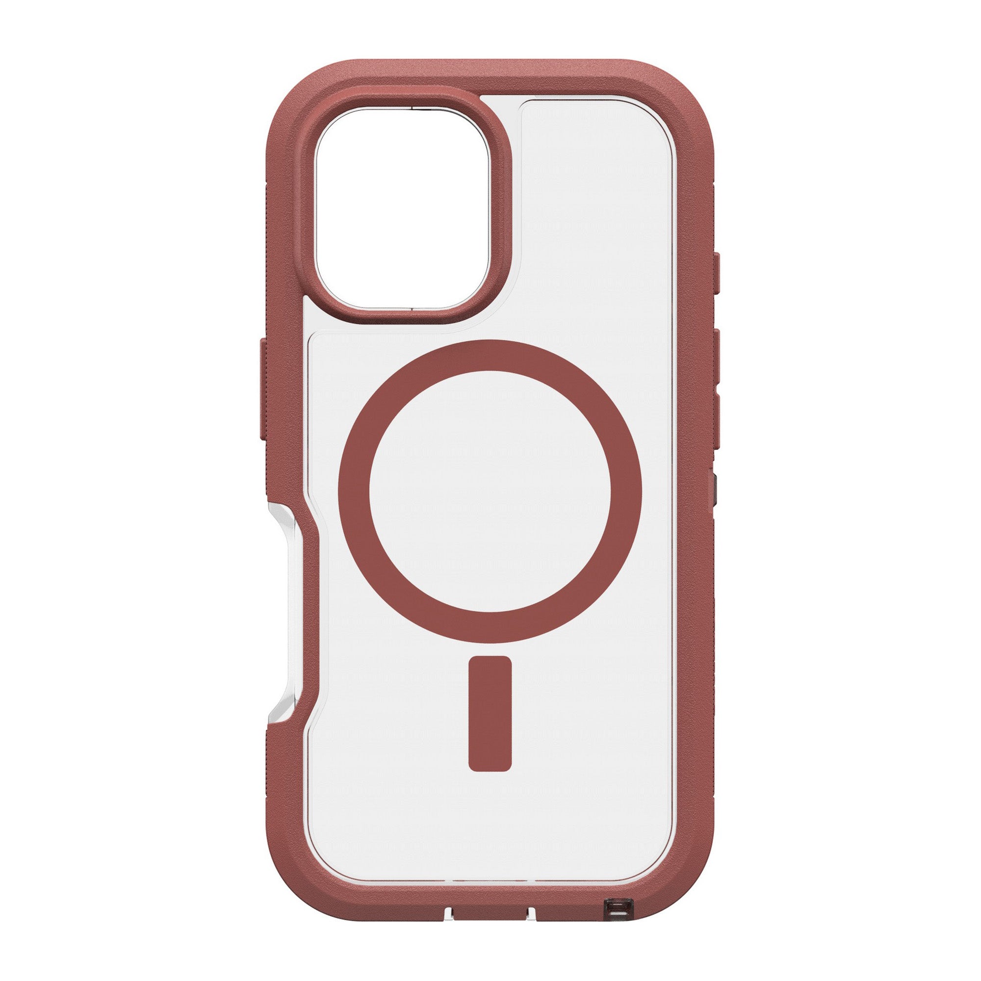 iPhone 16 Otterbox Defender XT Clear Pro w/ MagSafe Series Case - Clear/Red - Dust Bowl - 15-12971