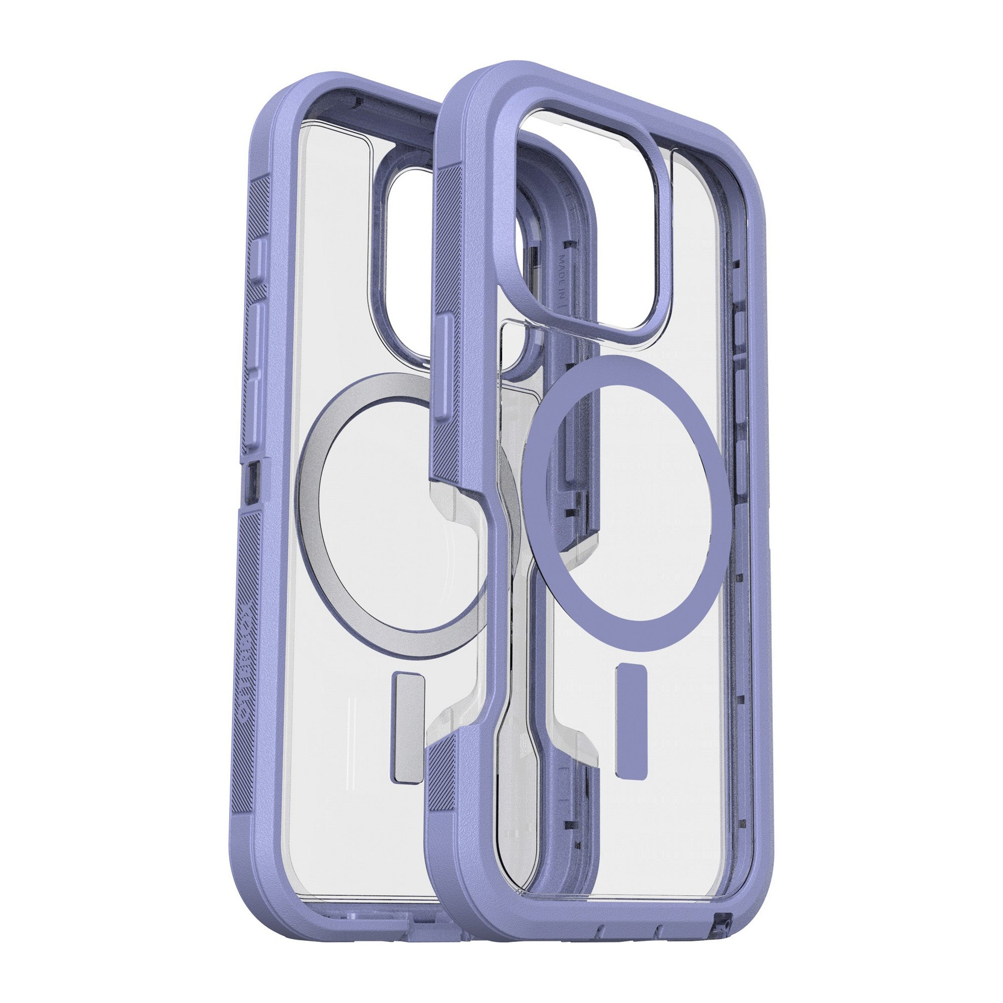 iPhone 16 Pro Otterbox Defender XT Clear Pro w/ MagSafe Series Case - Clear/Purple - Lavendar Haze - 15-12981