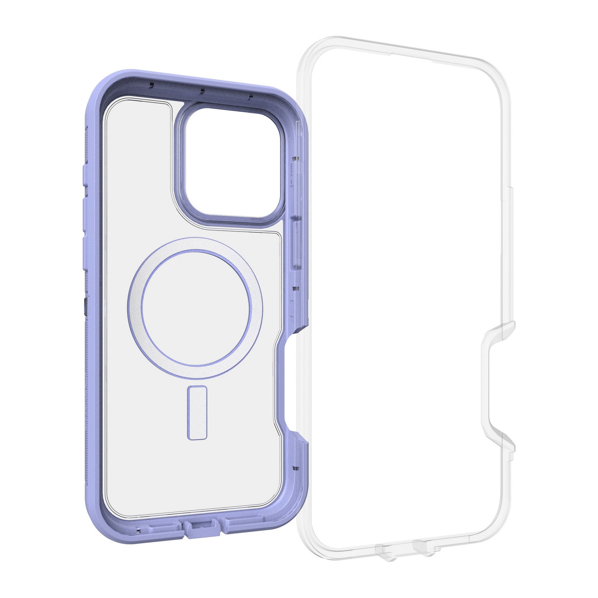 iPhone 16 Pro Max Otterbox Defender XT Clear Pro w/ MagSafe Case - Clear/Purple - Lavendar Haze - 15-12989