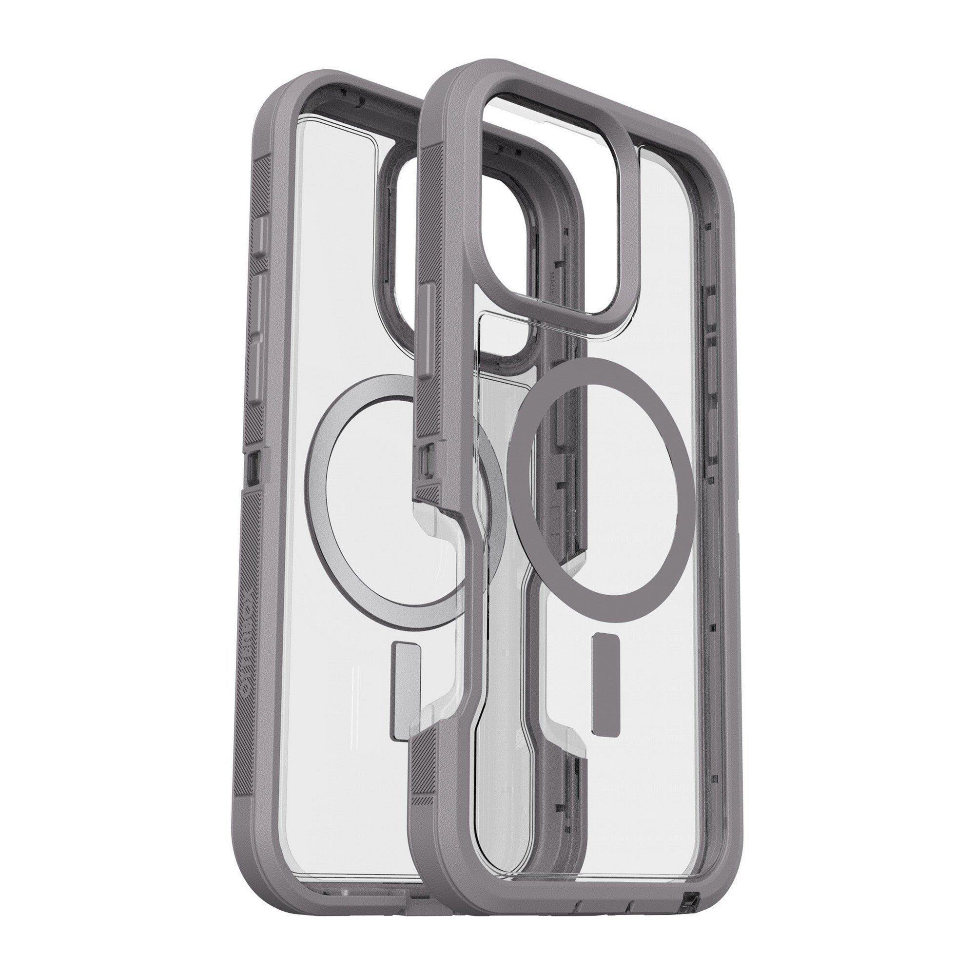 iPhone 16 Pro Max Otterbox Defender XT Clear Pro w/ MagSafe Series Case - Clear/Grey - Snow Capped - 15-12992