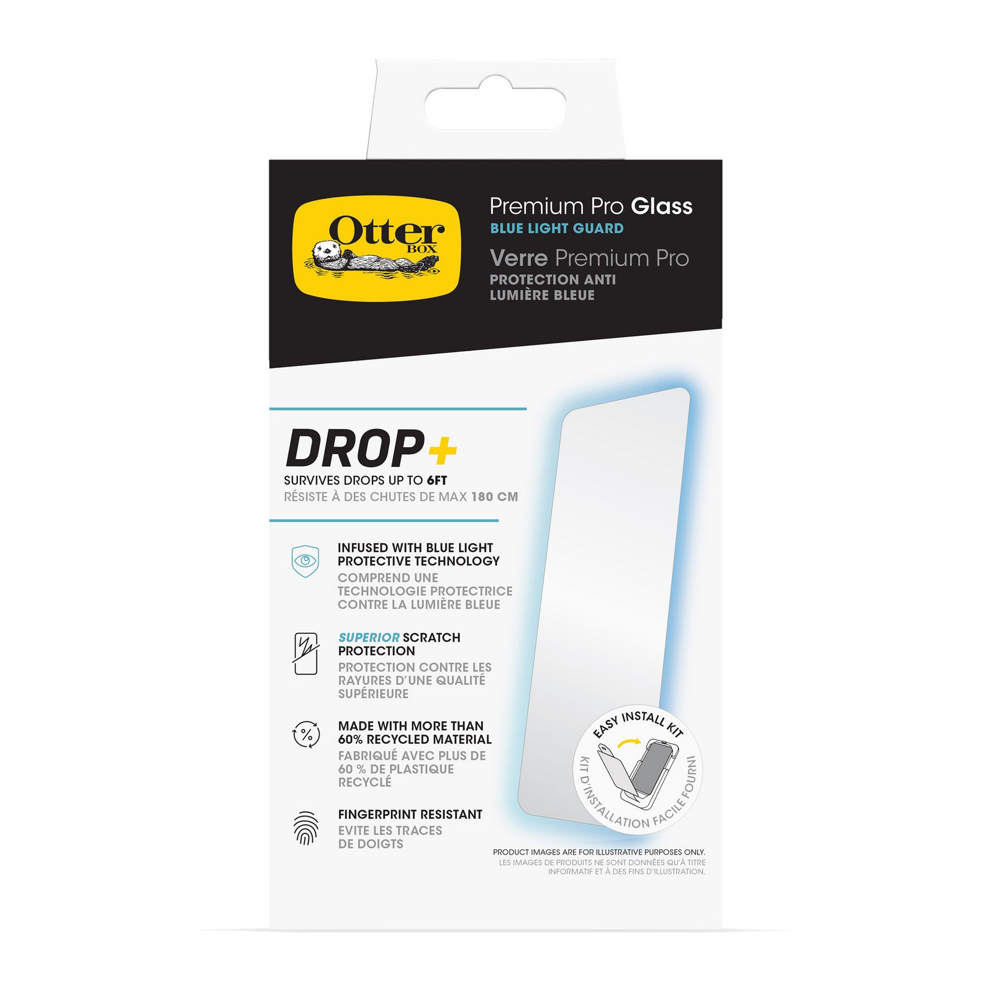 iPhone 16 Otterbox Premium Pro Glass Blue Light Screen Protector - 15-13023