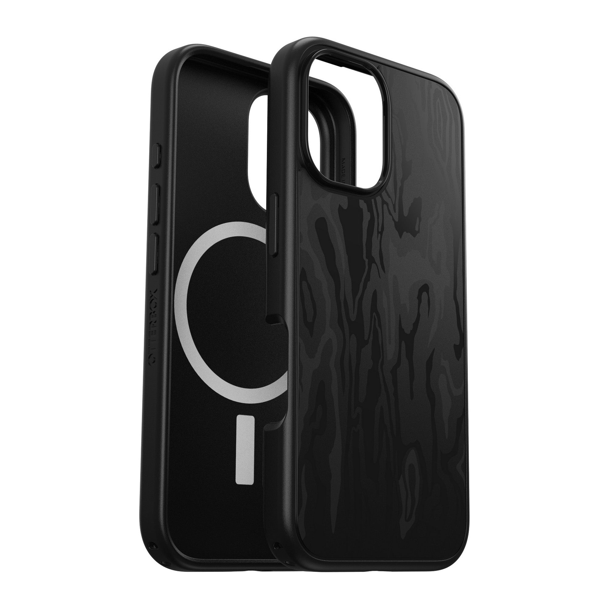 iPhone 16 Otterbox Symmetry Graphics w/ MagSafe Series Case - Black - Spruce Bark - 15-13078