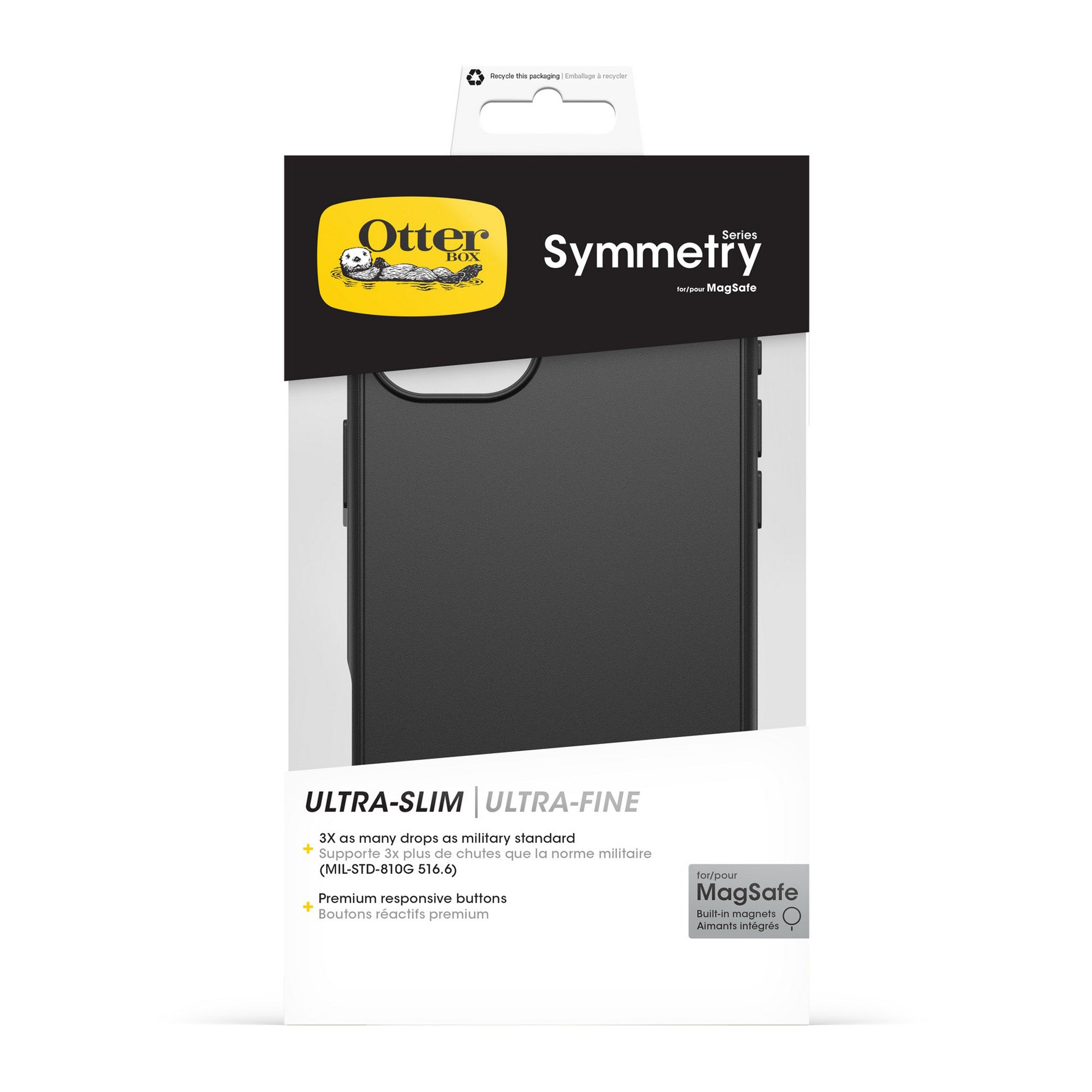 iPhone 16 Plus Otterbox Symmetry w/ MagSafe Series Case - Black - 15-13086