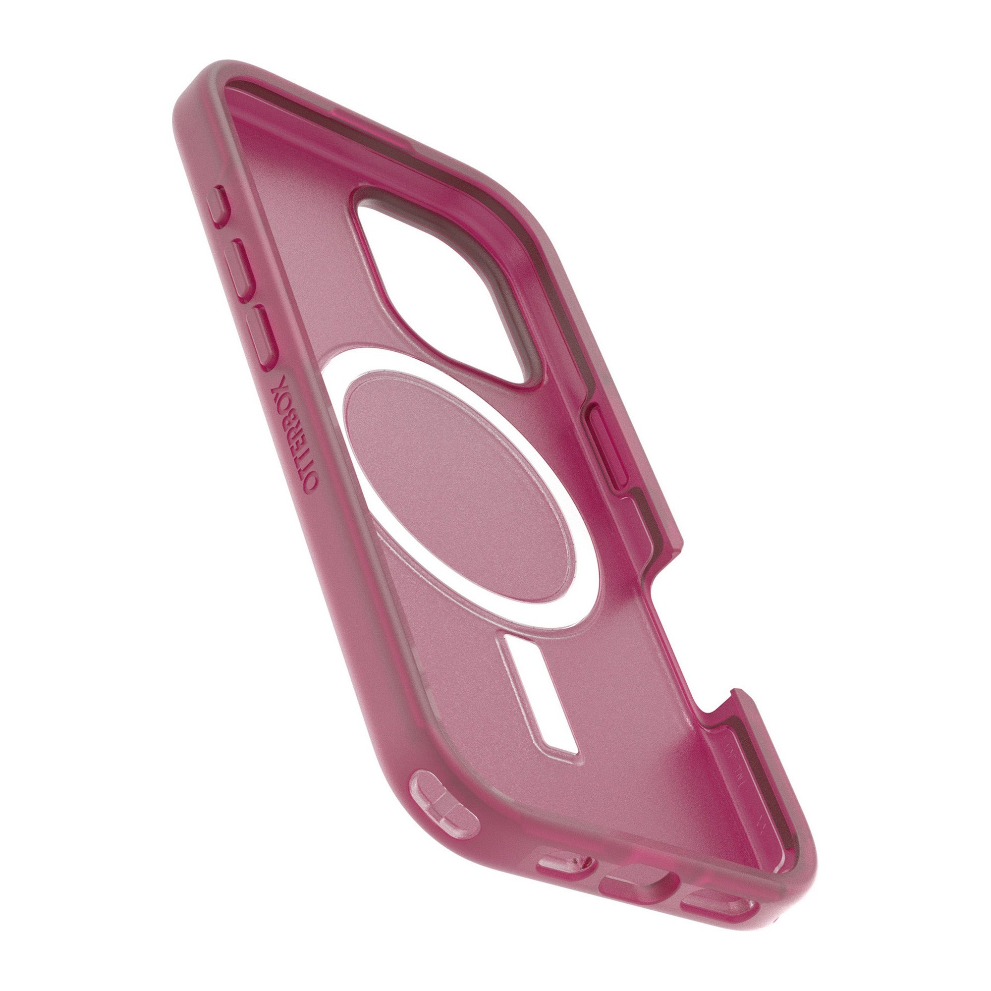 iPhone 16 Otterbox Symmetry Soft Touch w/ MagSafe Series Case - Pink - Glass Heart - 15-13106