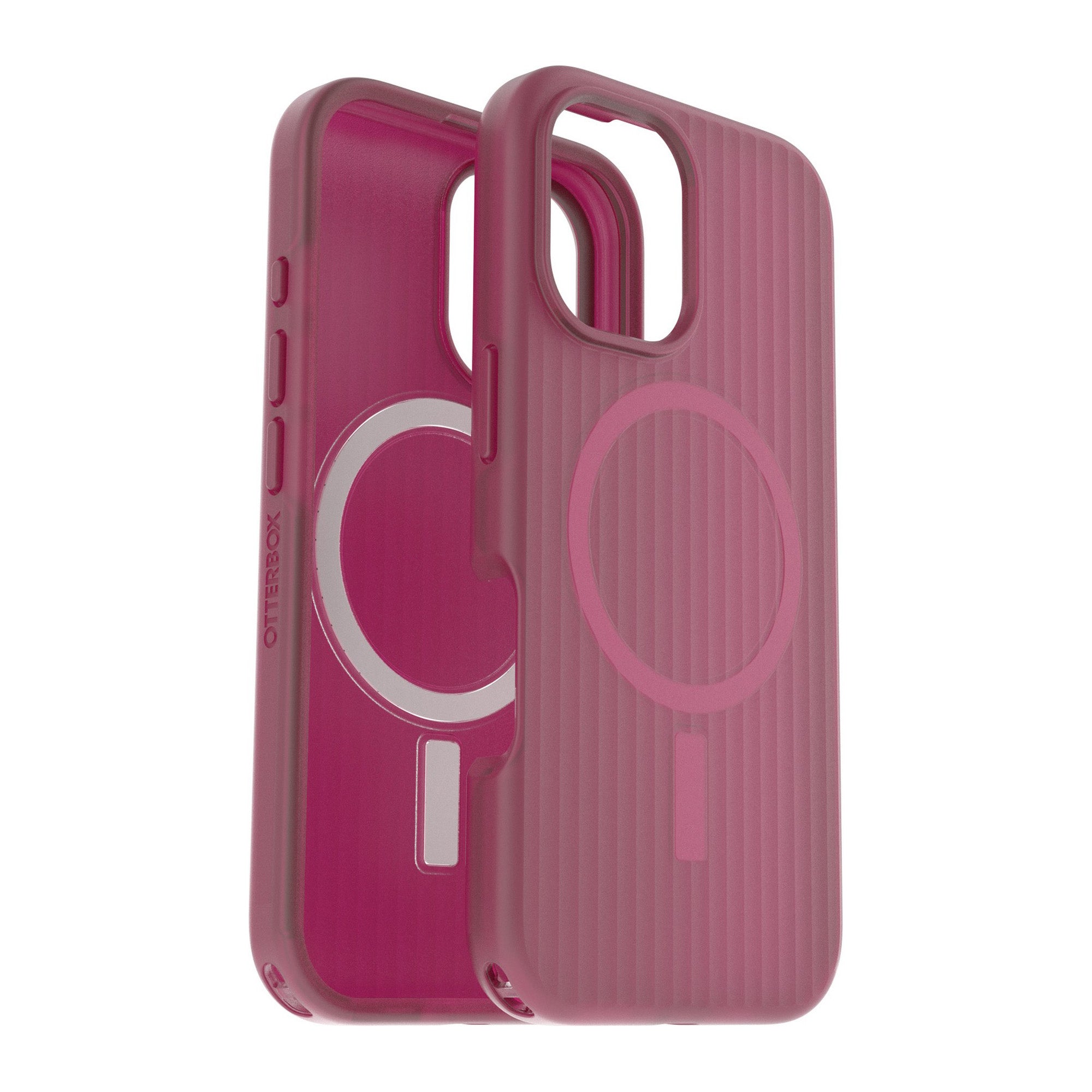 iPhone 16 Otterbox Symmetry Soft Touch w/ MagSafe Series Case - Pink - Glass Heart - 15-13106