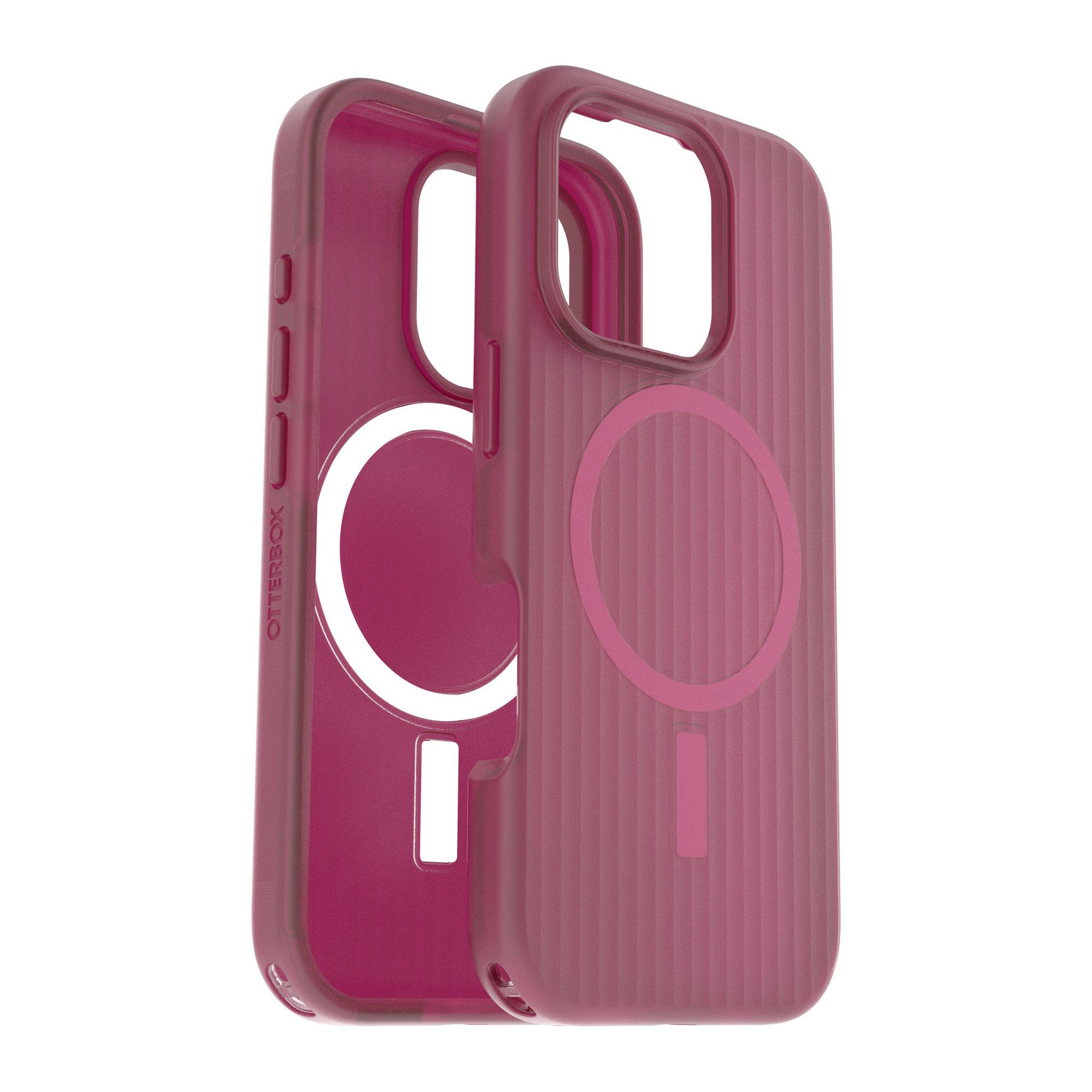 iPhone 16 Pro Otterbox Symmetry Soft Touch w/ MagSafe Series Case - Pink - Glass Heart - 15-13109