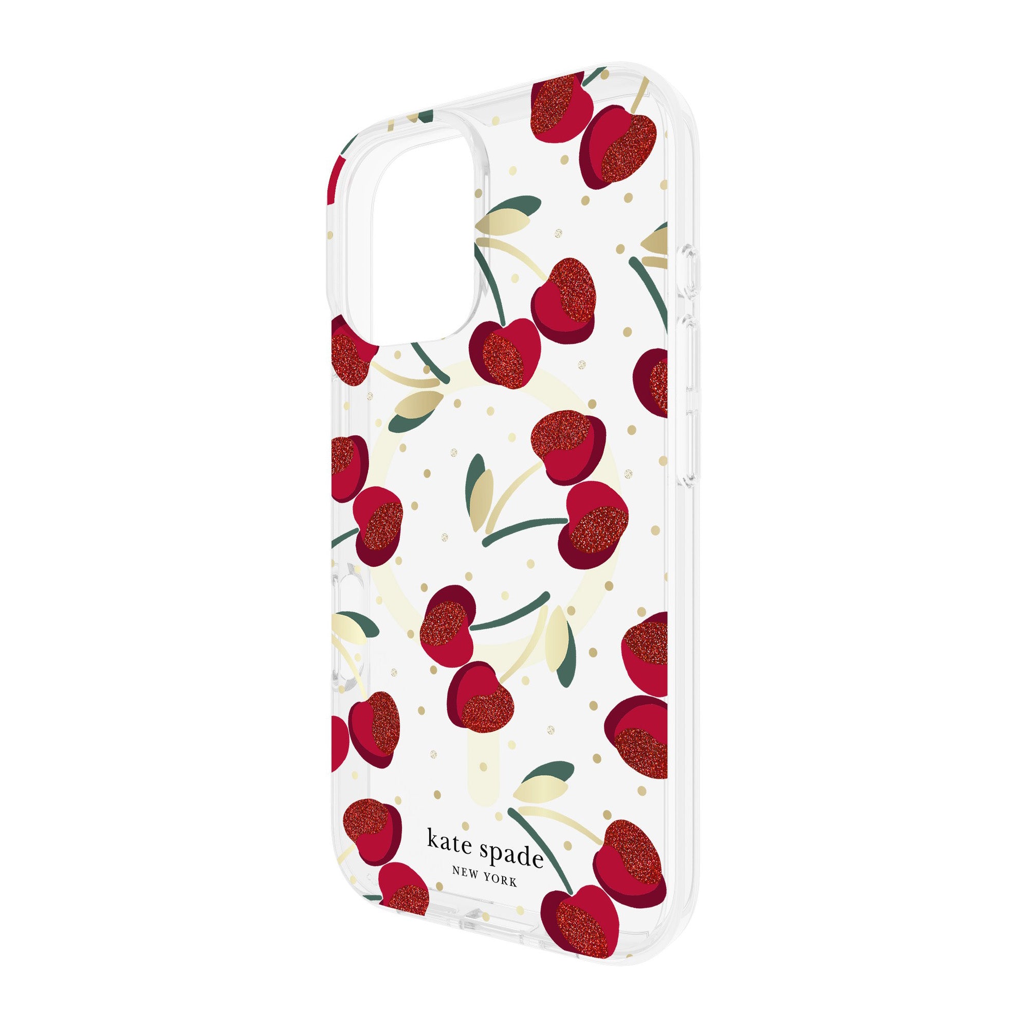 iPhone 16 Kate Spade Protective Prints MagSafe Case - Cherry Dot - 15-13245