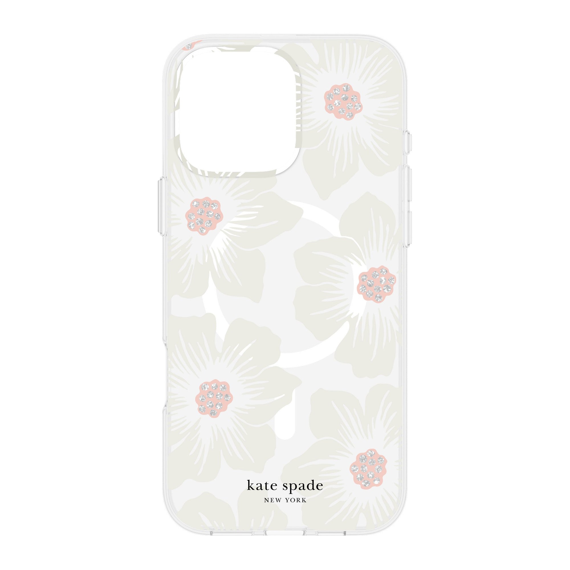 iPhone 16 Pro Max Kate Spade Protective Prints MagSafe Case - Hollyhock Floral - 15-13278