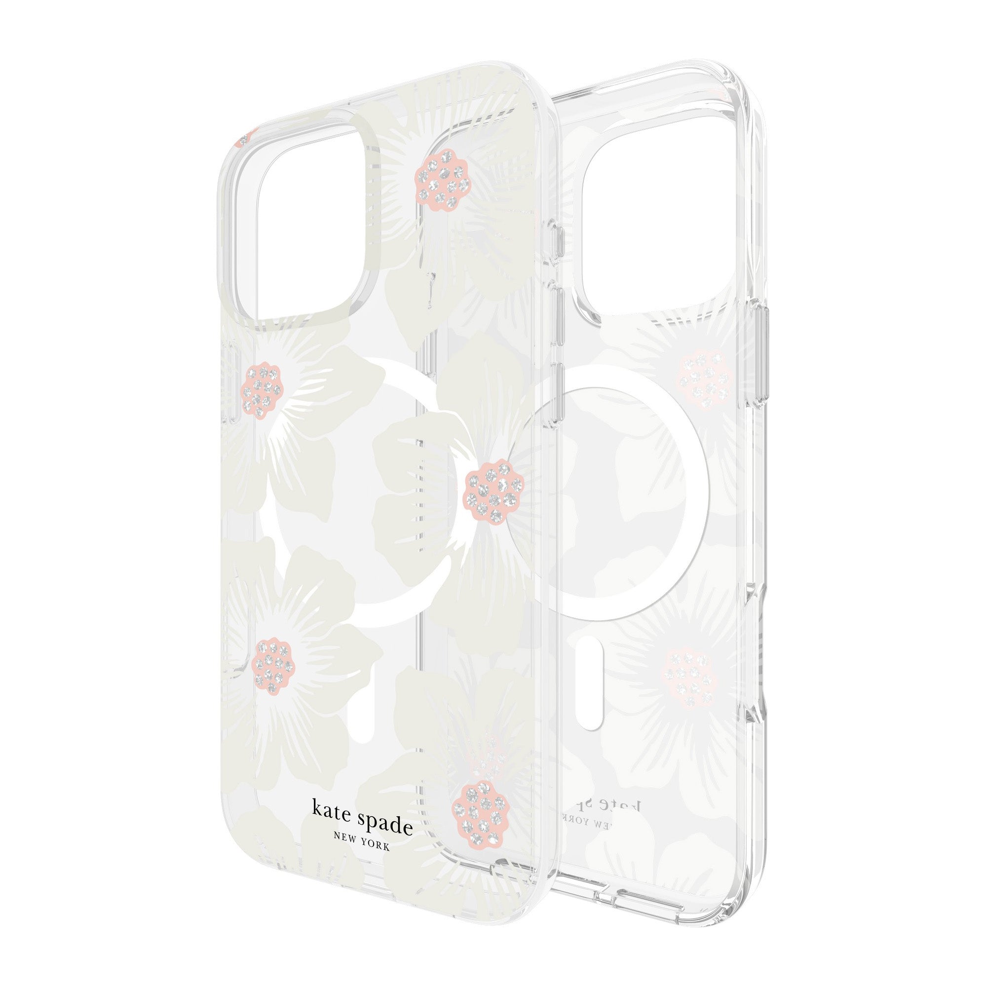 iPhone 16 Pro Max Kate Spade Protective Prints MagSafe Case - Hollyhock Floral - 15-13278