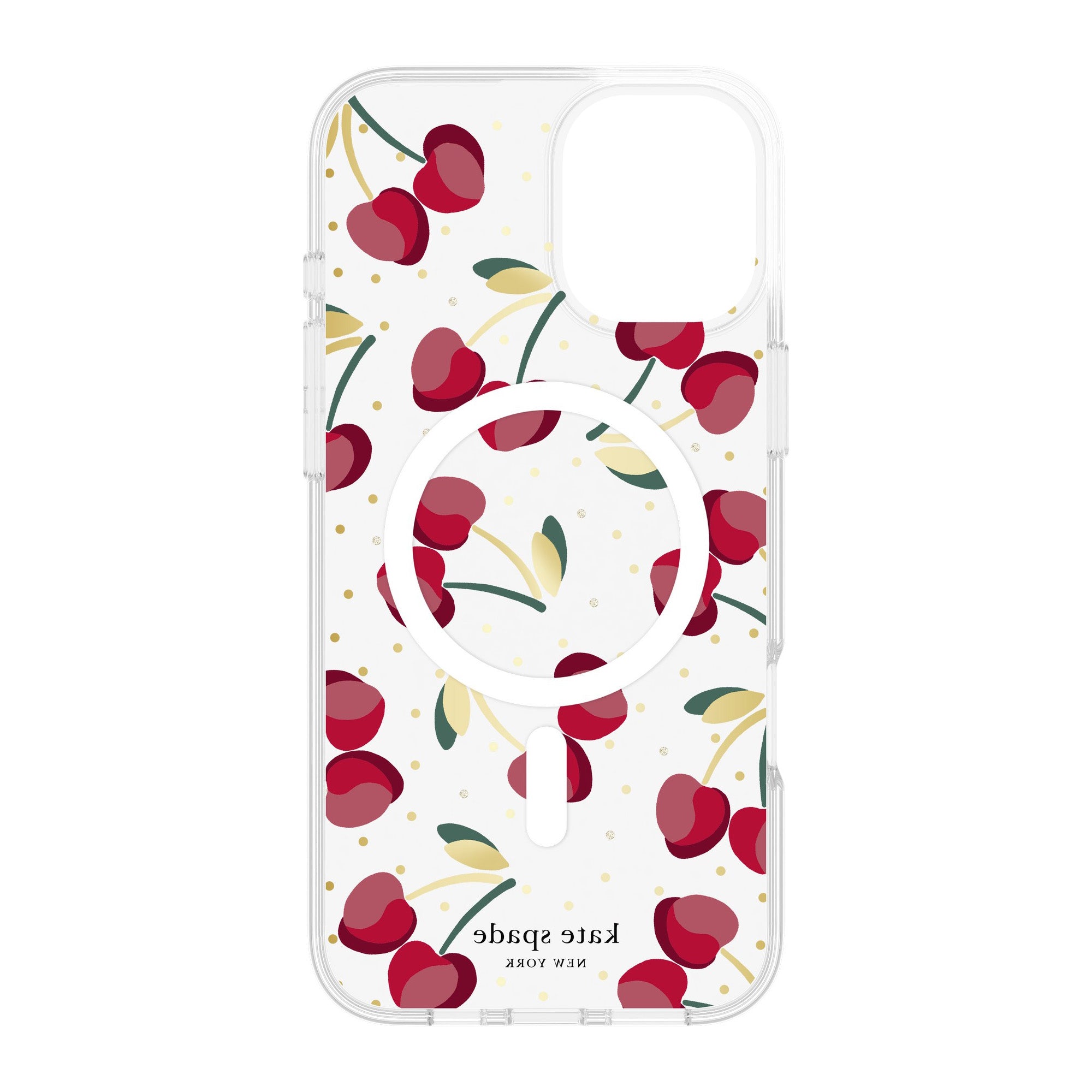 iPhone 16 Pro Max Kate Spade Protective Prints MagSafe Case - Cherry Dot - 15-13279