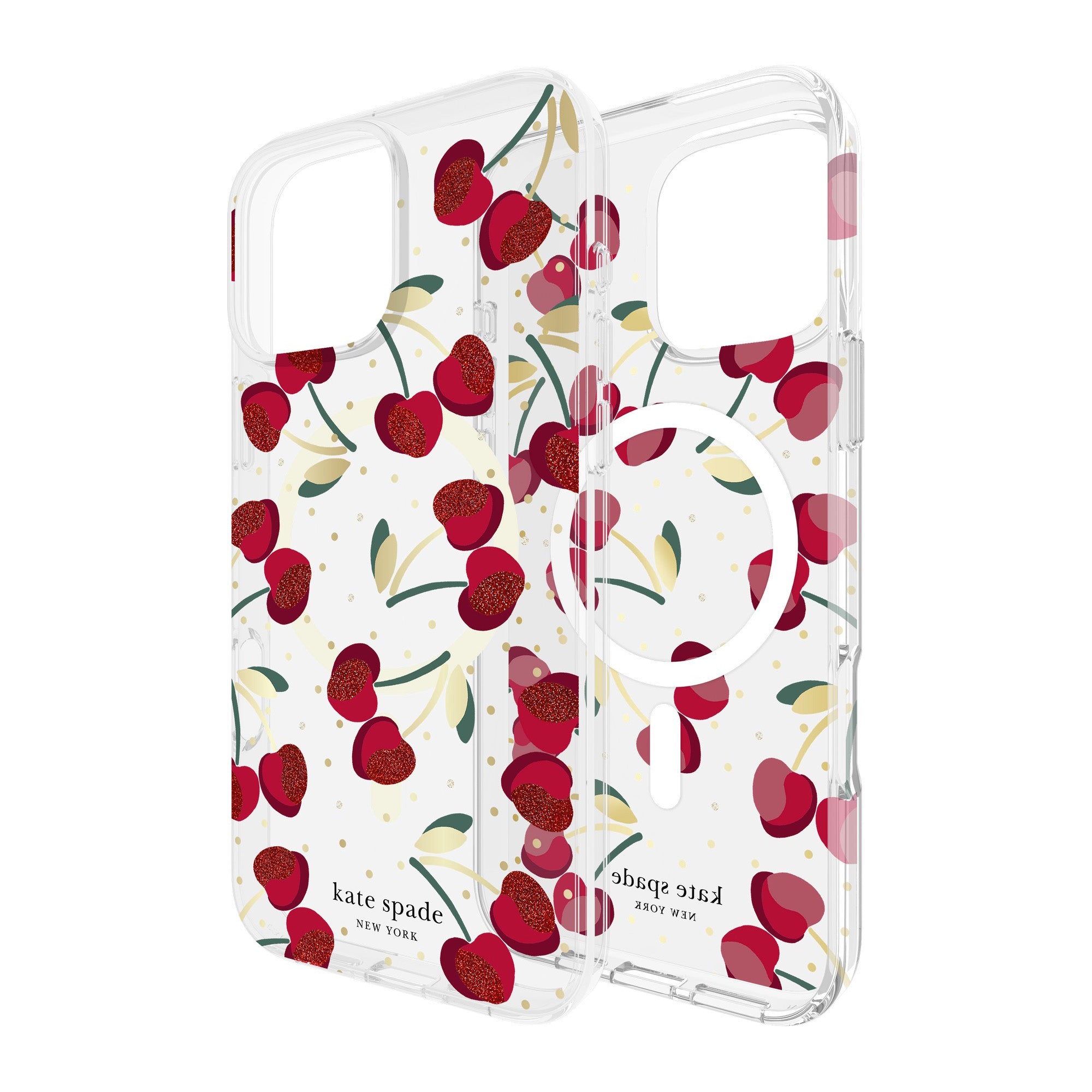 iPhone 16 Pro Max Kate Spade Protective Prints MagSafe Case - Cherry Dot - 15-13279