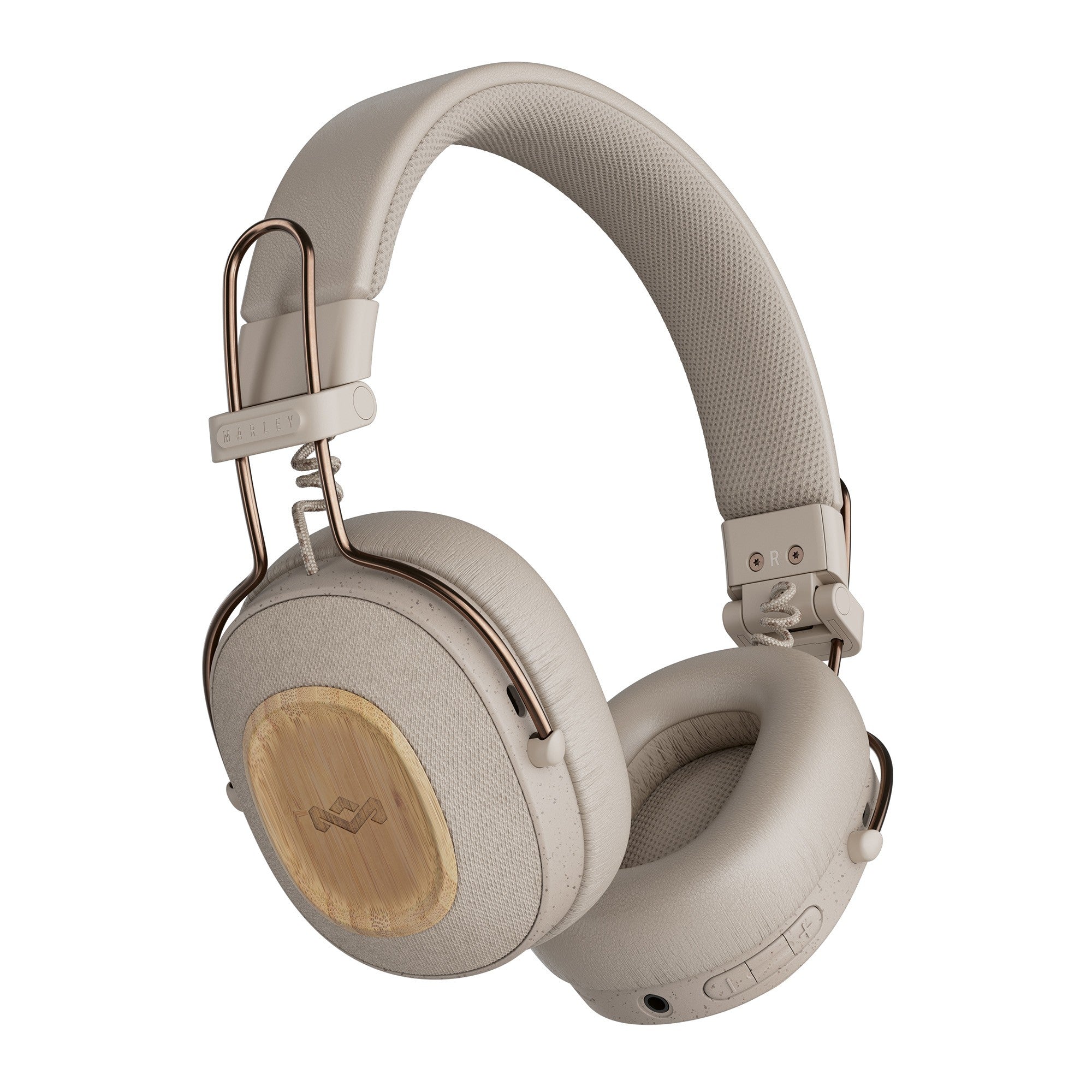 House of Marley Positive Vibration Riddim Headphones - Cream - 15-13299