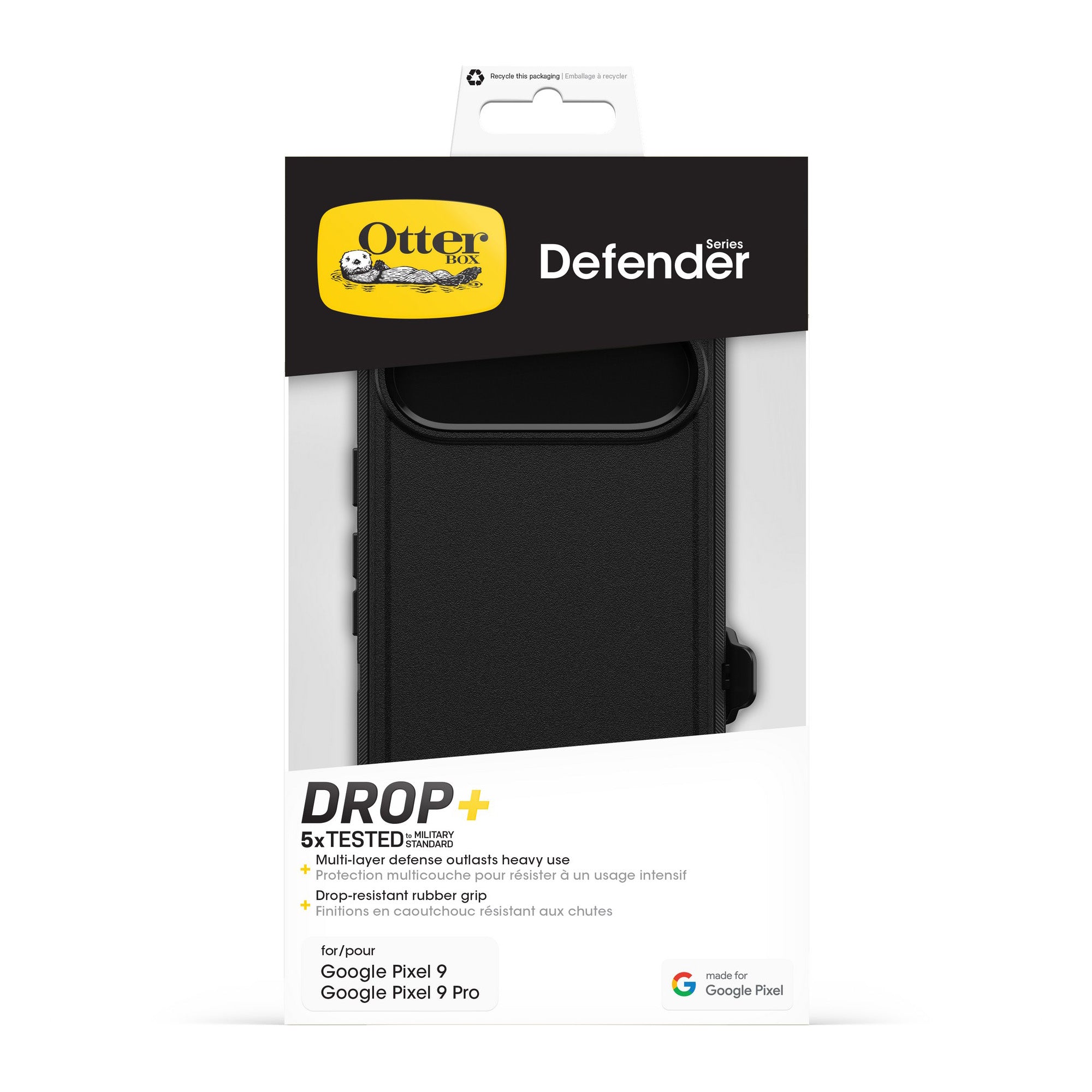 Google Pixel 9/9 Pro Otterbox Defender Series Case - Black - 15-13329