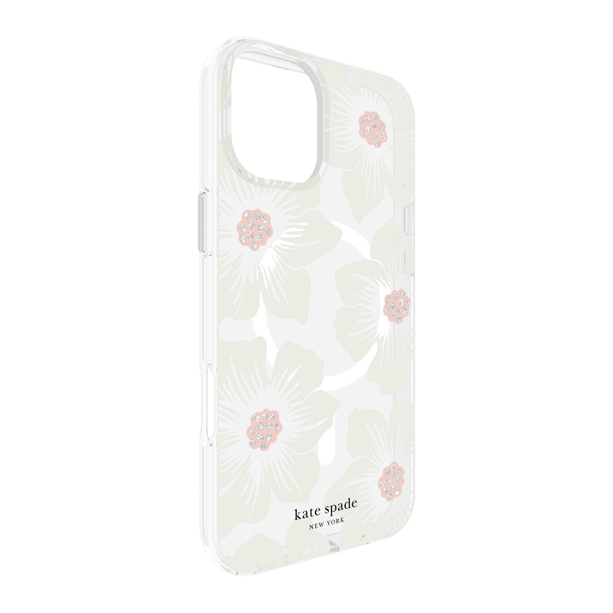 iPhone 16 Plus Kate Spade Protective Prints MagSafe Case - Hollyhock Floral - 15-13349