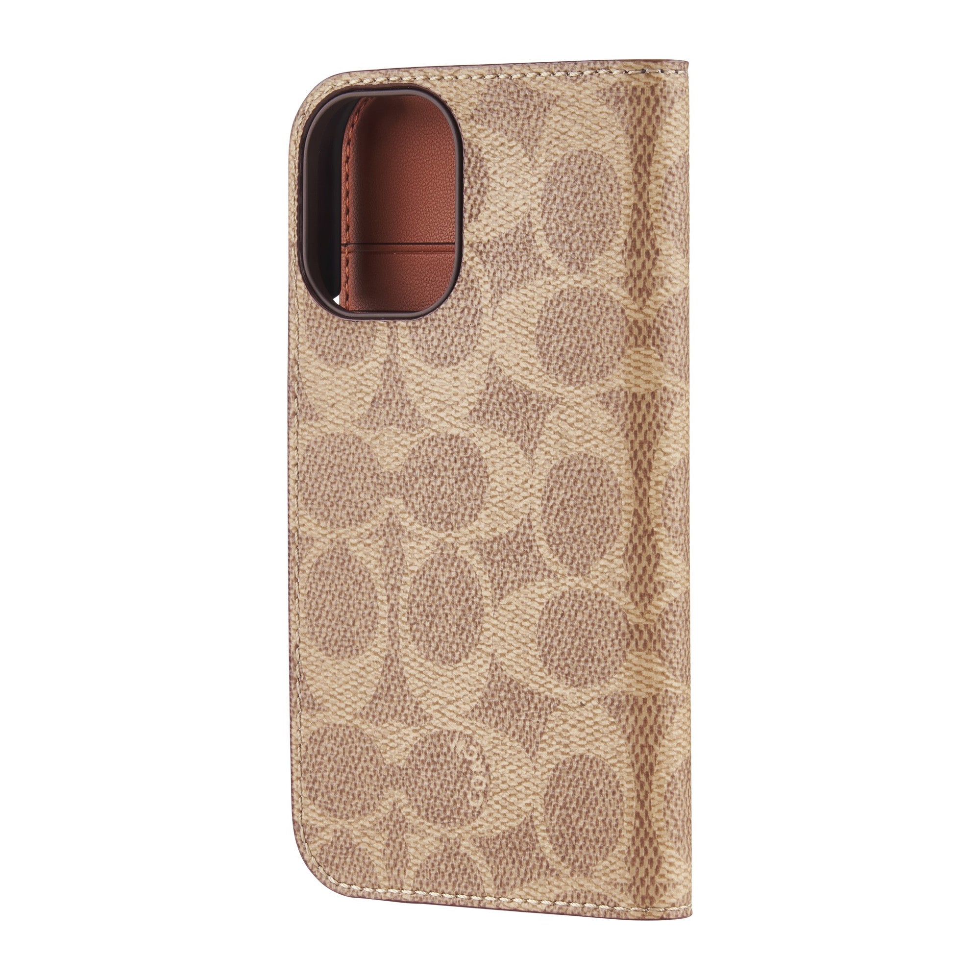 iPhone 16 Coach Folio Signature C Case - Tan - 15-13358