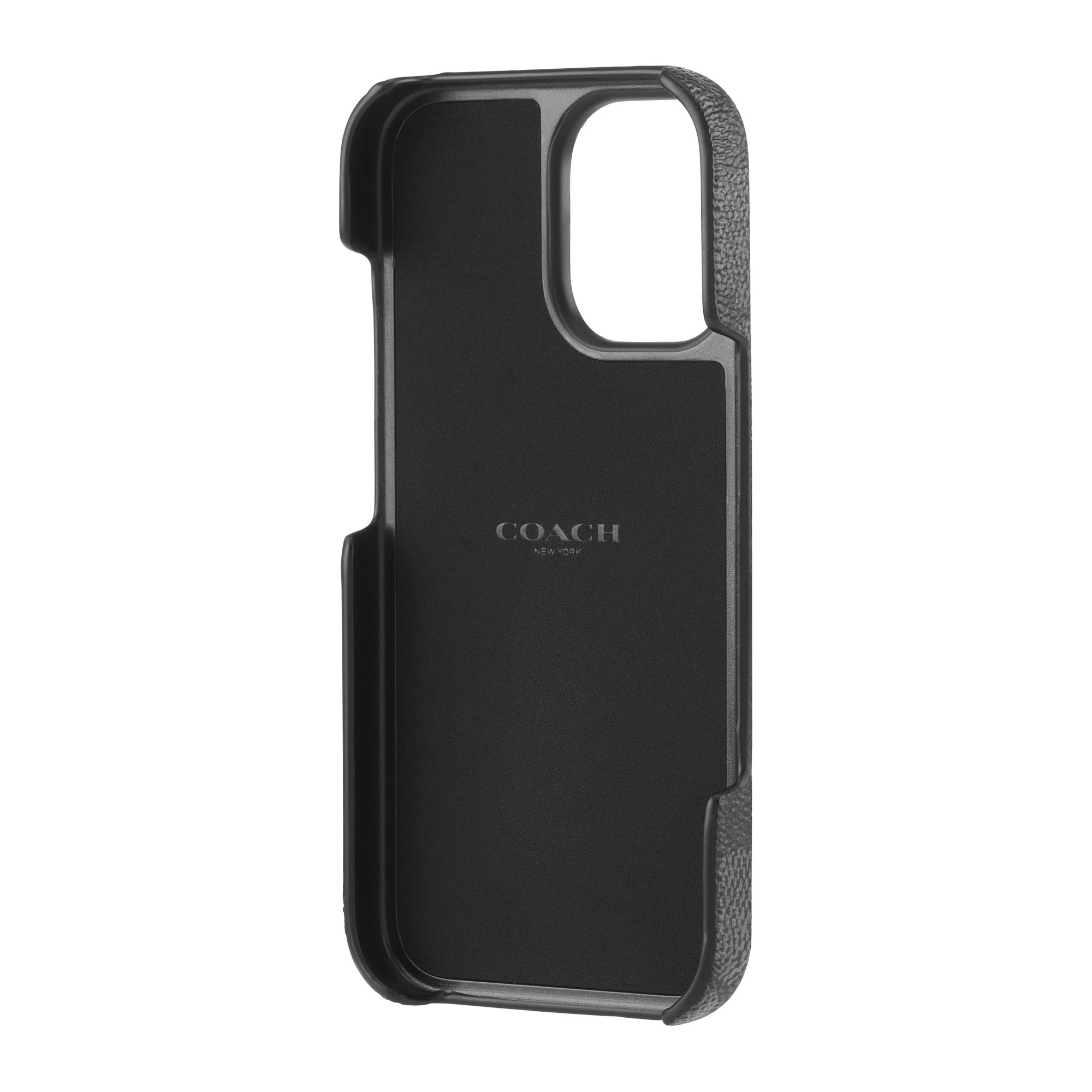 iPhone 16 Coach Slim Wrap Signature C Case - Charcoal - 15-13362