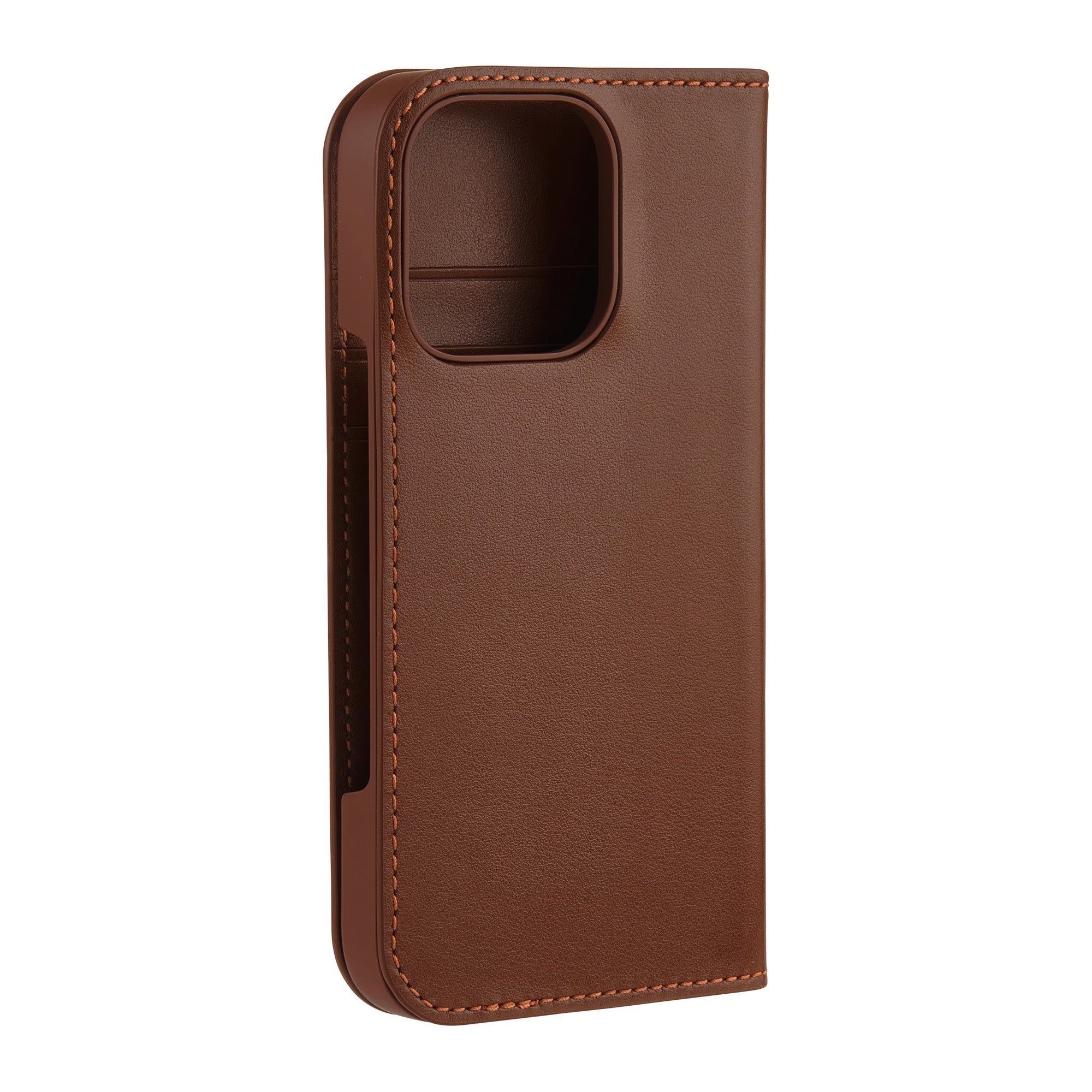 iPhone 16 Pro Coach Leather Folio Case - Hazelnut - 15-13367