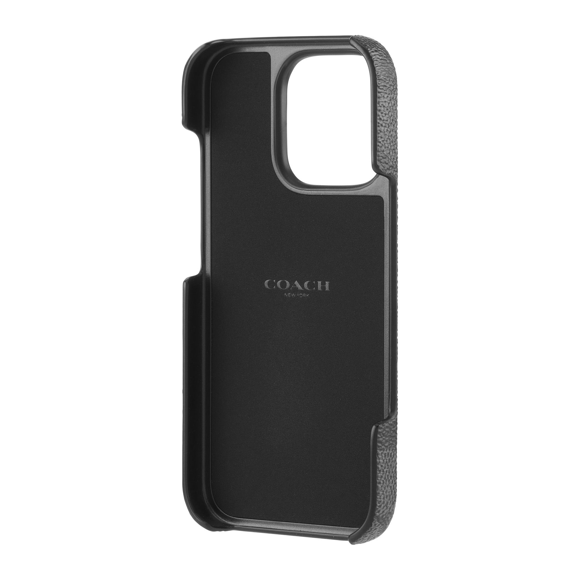 iPhone 16 Pro Coach Slim Wrap Signature C Case - Charcoal - 15-13369