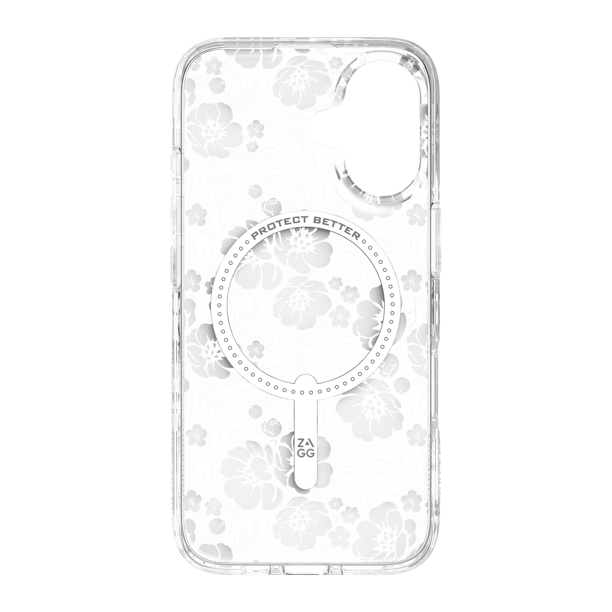 iPhone 16 ZAGG Graphene Milan Snap Case - Floral White - 15-13389