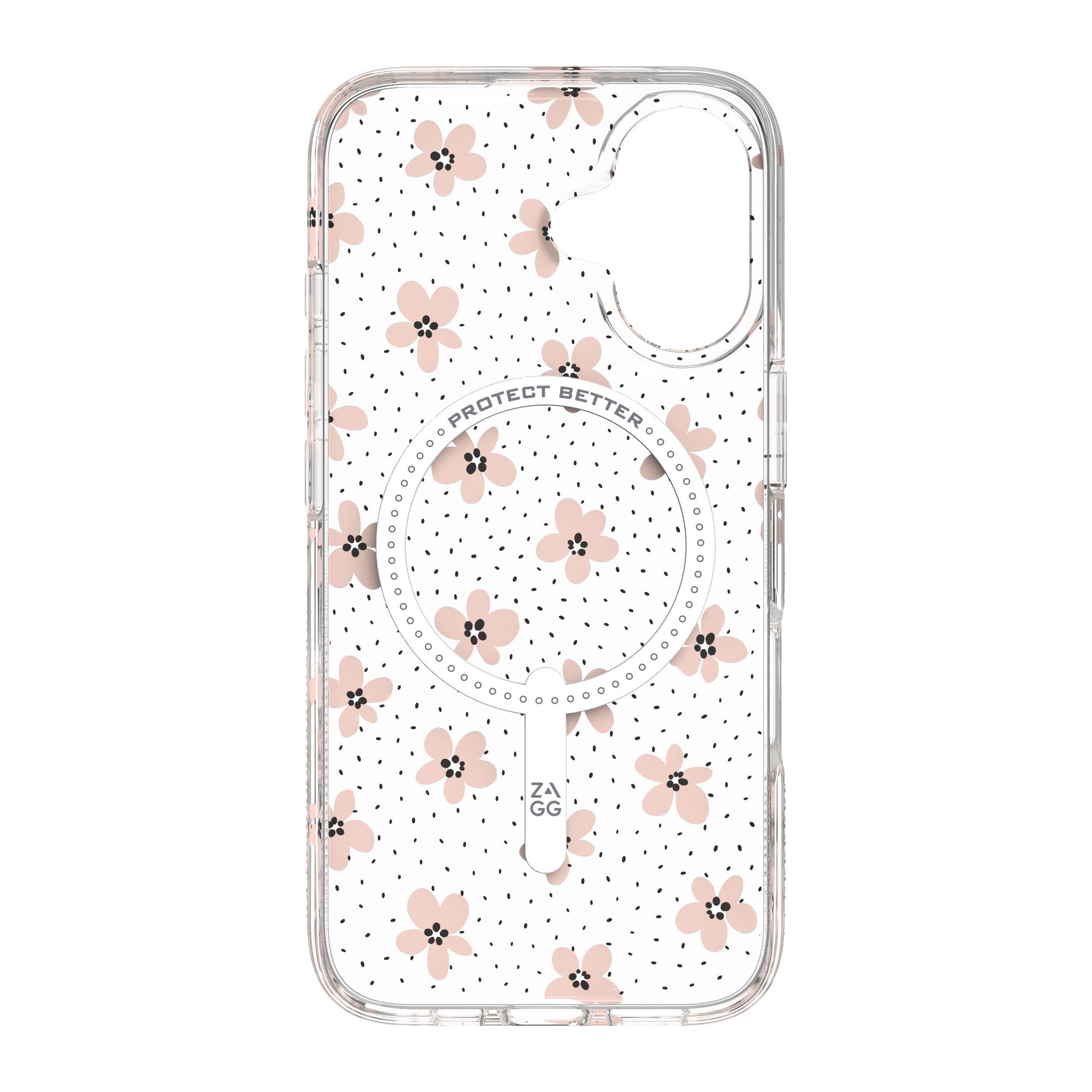 iPhone 16 ZAGG Graphene Milan Snap Case - Pink Daisies - 15-13390