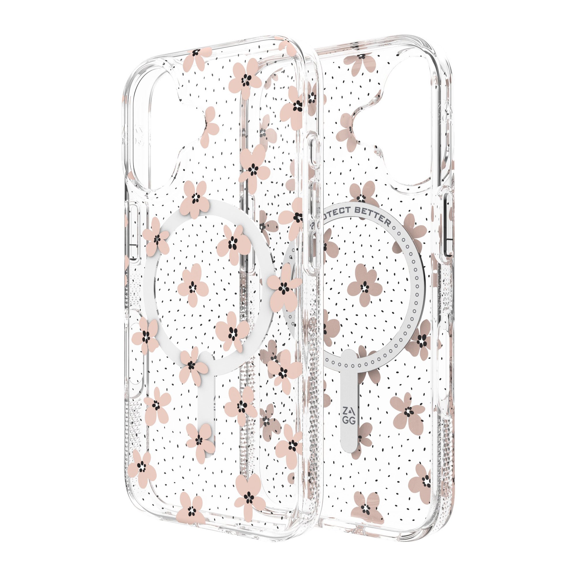 iPhone 16 ZAGG Graphene Milan Snap Case - Pink Daisies - 15-13390