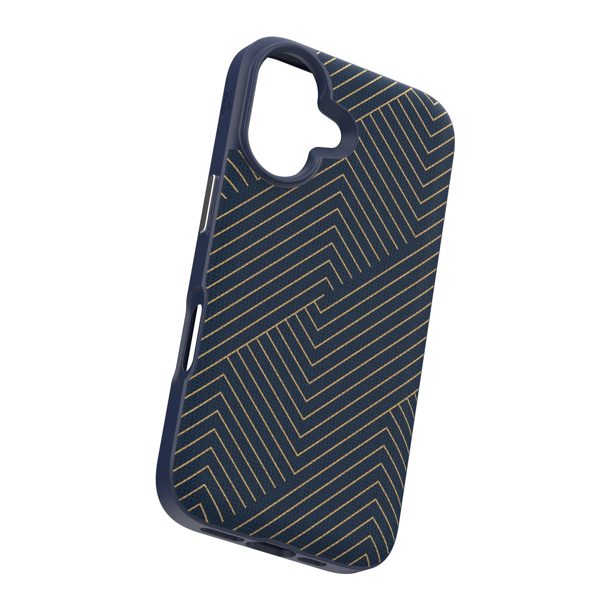 iPhone 16 ZAGG Graphene London Snap Case - Navy Gold - 15-13395