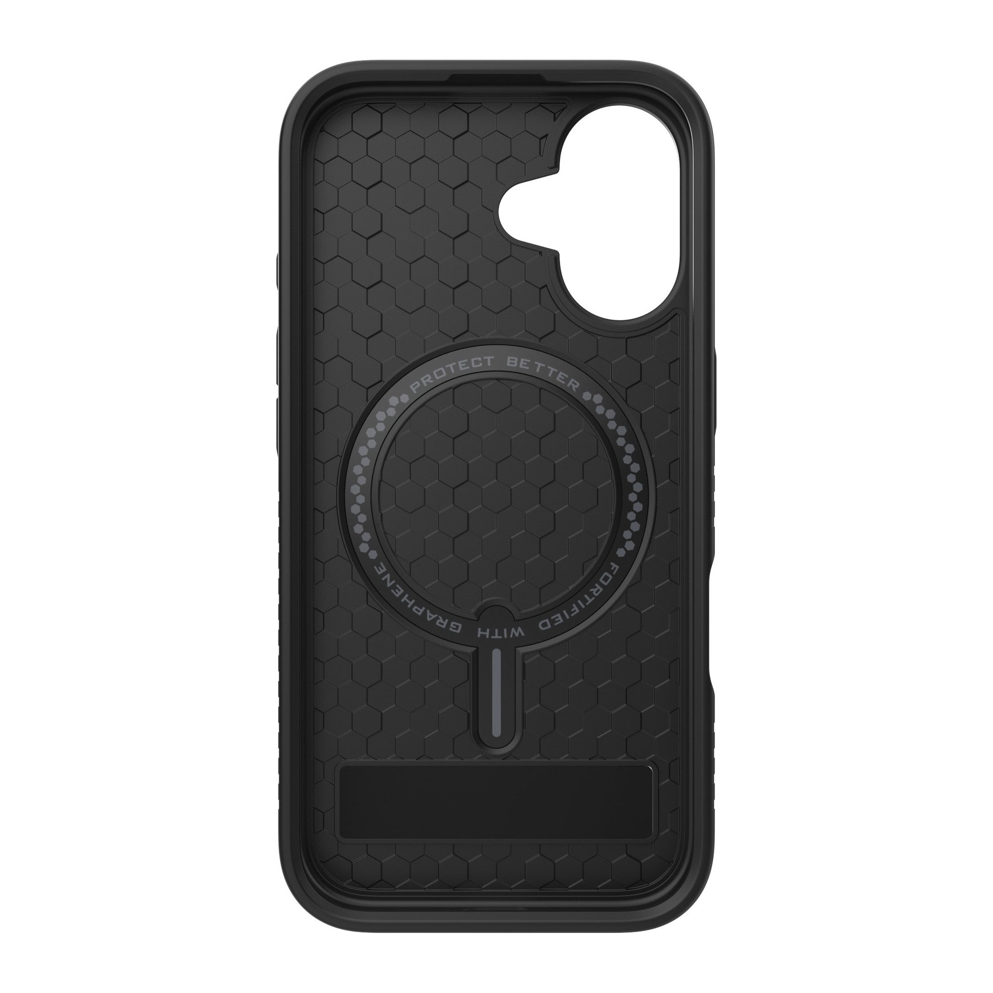 iPhone 16 ZAGG Graphene Denali Snap Kickstand Case - Black - 15-13403