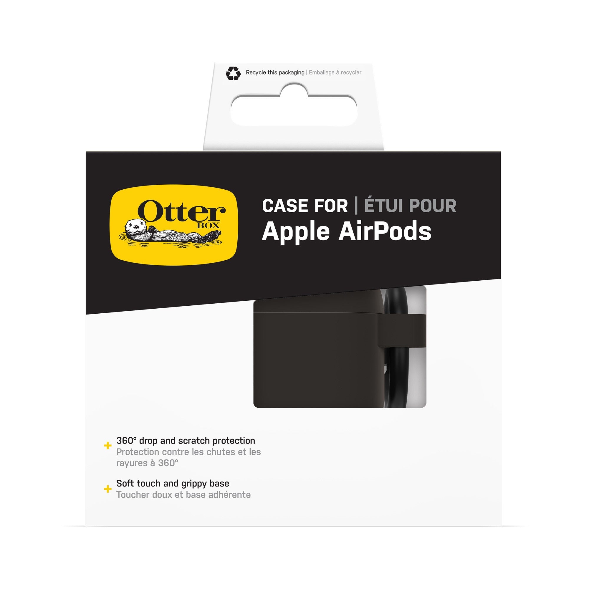 Apple Airpods 3rd Gen Otterbox Headphone Case - Clear/Black - Black Crystal - 15-13474