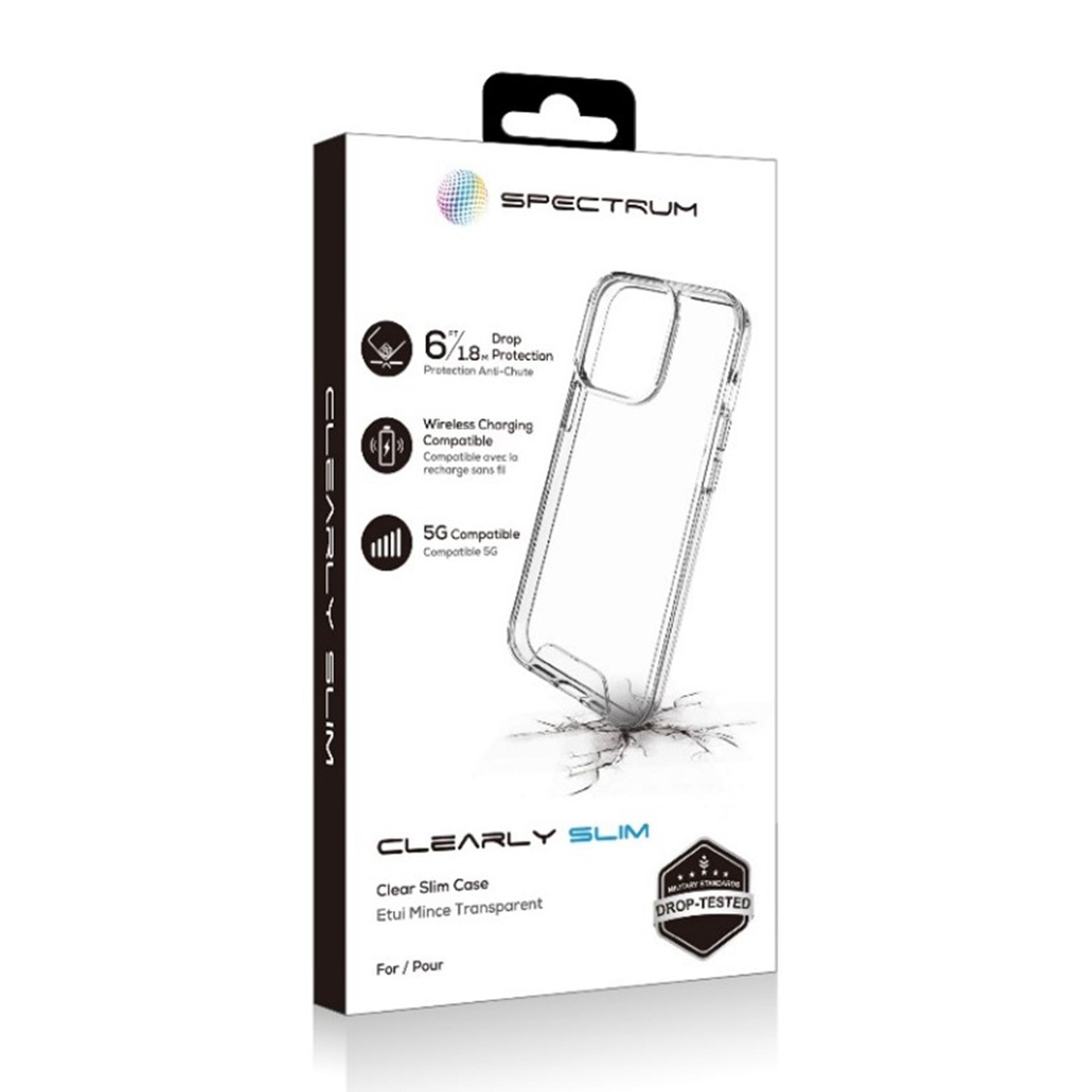 iPhone 16 SPECTRUM Clearly Slim Case - Clear - 15-13543