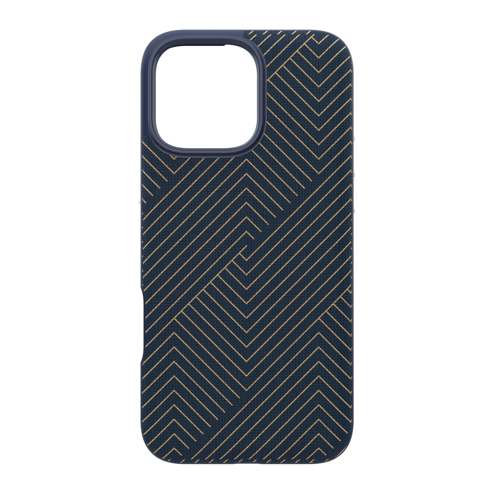 iPhone 16 Pro Max ZAGG Graphene London Snap Case - Navy Gold - 15-13587