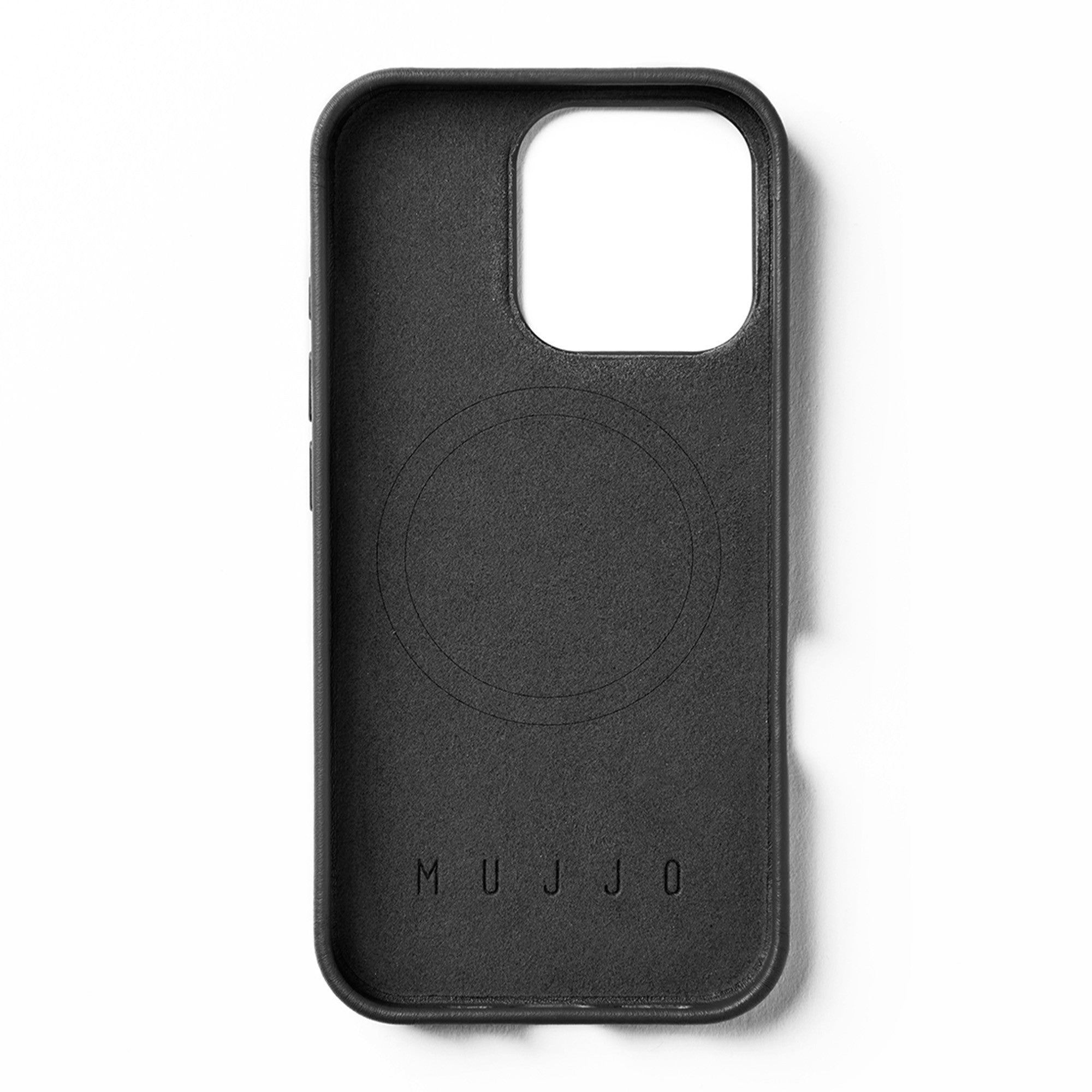 iPhone 16 Pro Mujjo Full Leather w/MagSafe Case - Black - 15-13829