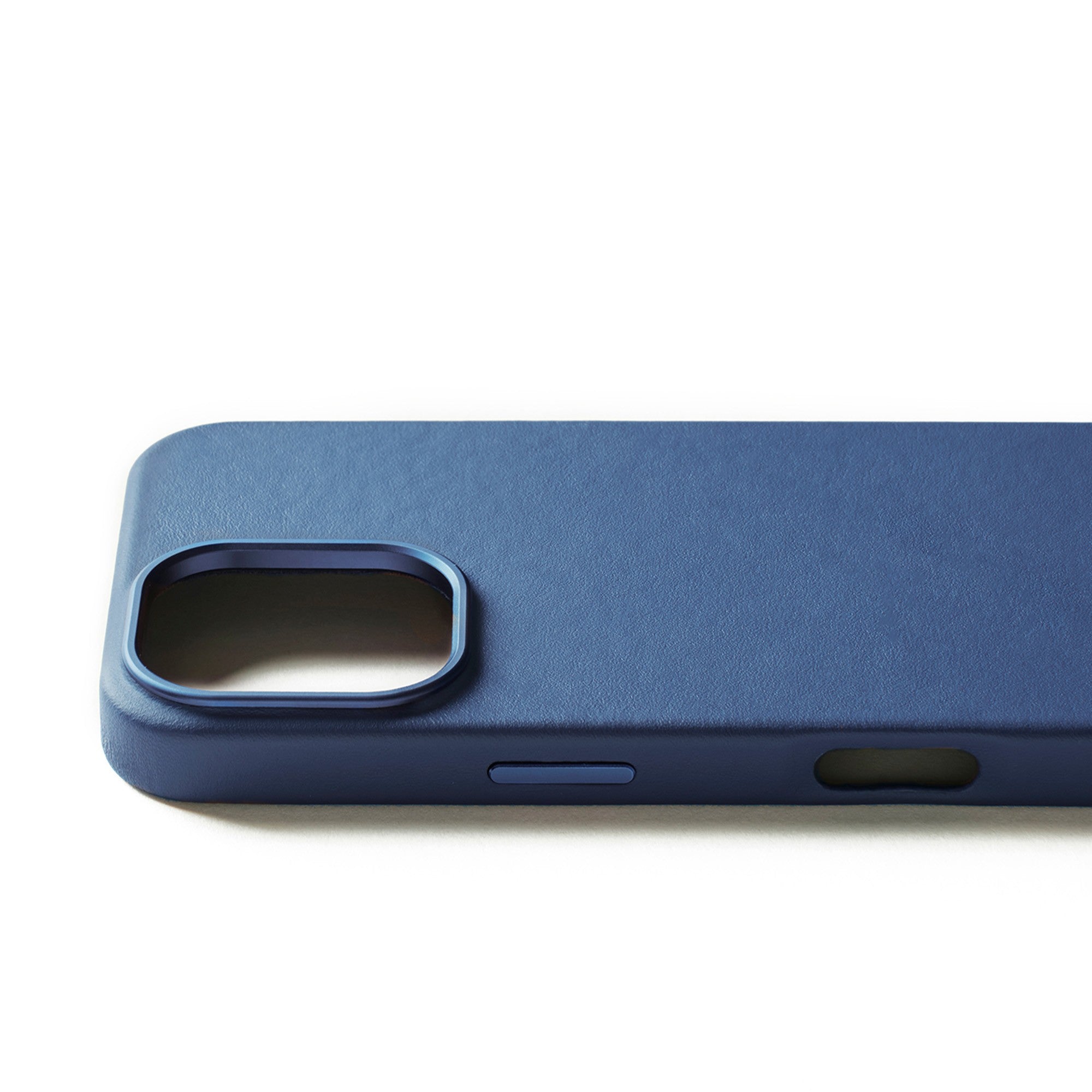 iPhone 16 Pro Mujjo Full Leather w/MagSafe Case - Monaco Blue - 15-13830