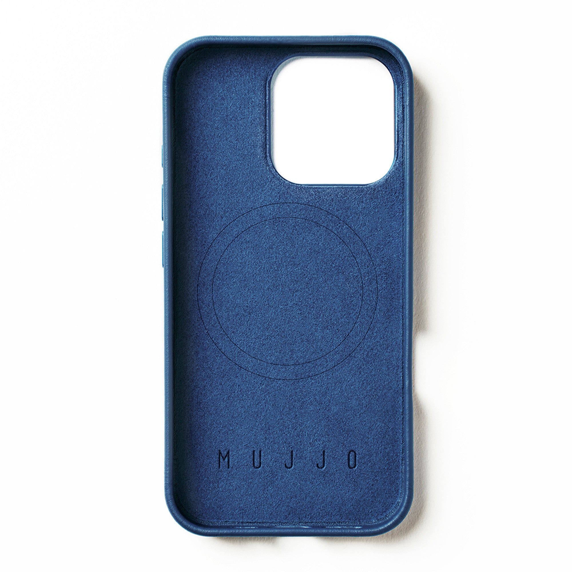 iPhone 16 Pro Mujjo Full Leather w/MagSafe Case - Monaco Blue - 15-13830