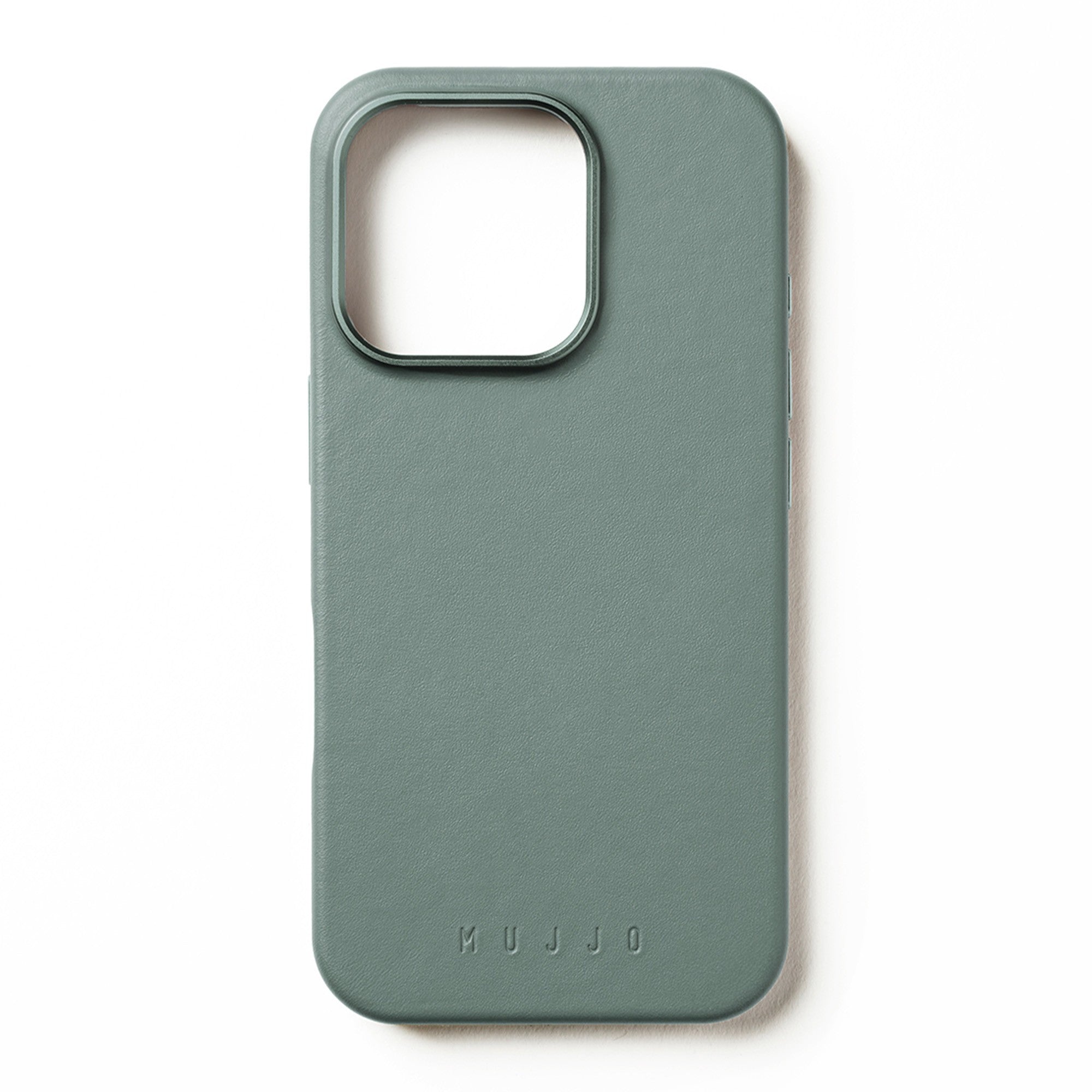 iPhone 16 Pro Mujjo Full Leather w/MagSafe Case - Green Smoke - 15-13833