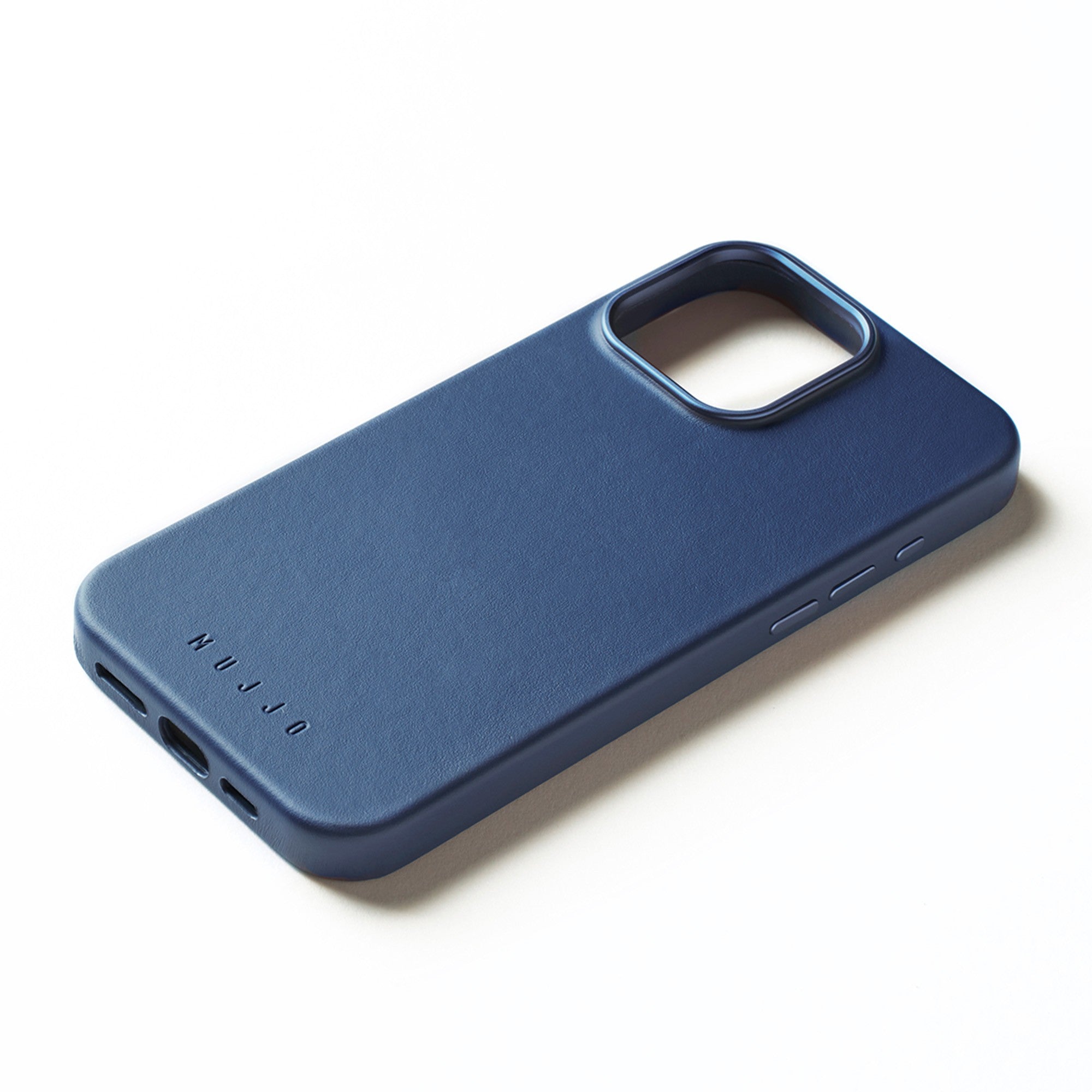 iPhone 16 Pro Max Mujjo Full Leather w/MagSafe Case - Monaco Blue - 15-13835