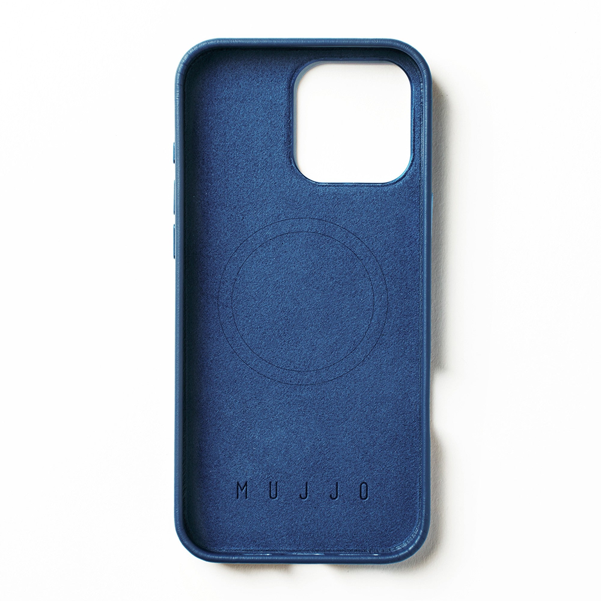 iPhone 16 Pro Max Mujjo Full Leather w/MagSafe Case - Monaco Blue - 15-13835