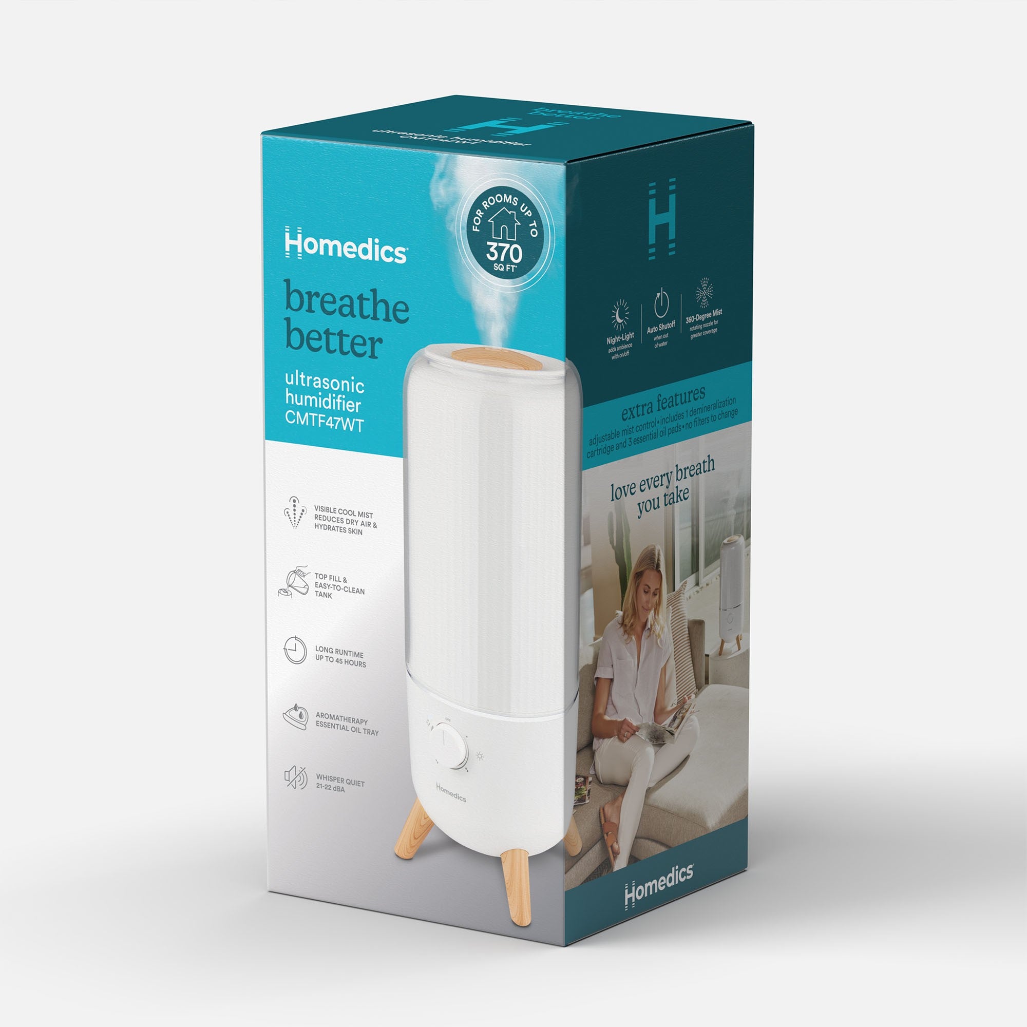 HoMedics TotalComfort Cool Mist Ultrasonic Humidifier - 15-14149