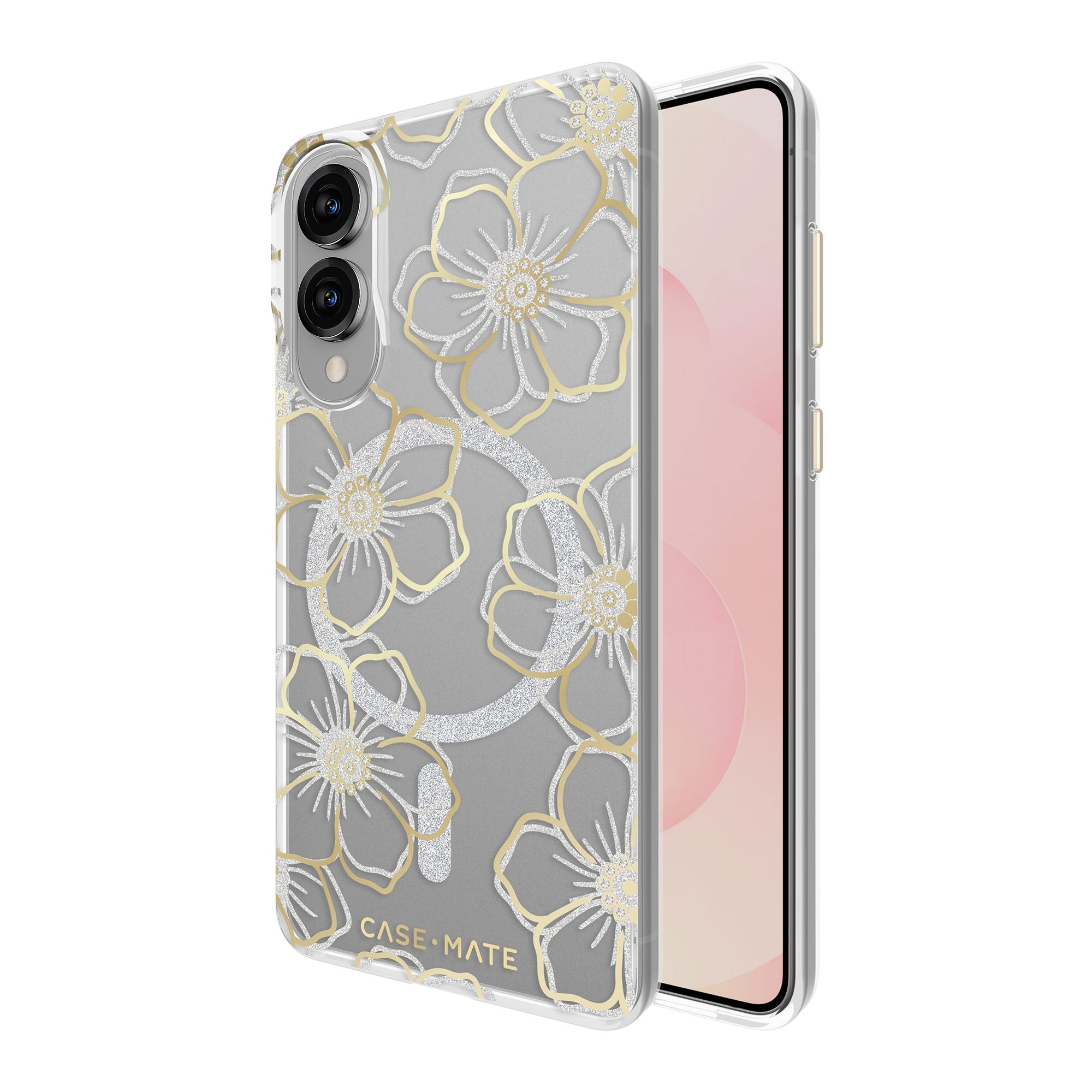 Samsung Galaxy S25 Edge Case-Mate Floral Gems Case w/Magnets - Gold - 15-14337