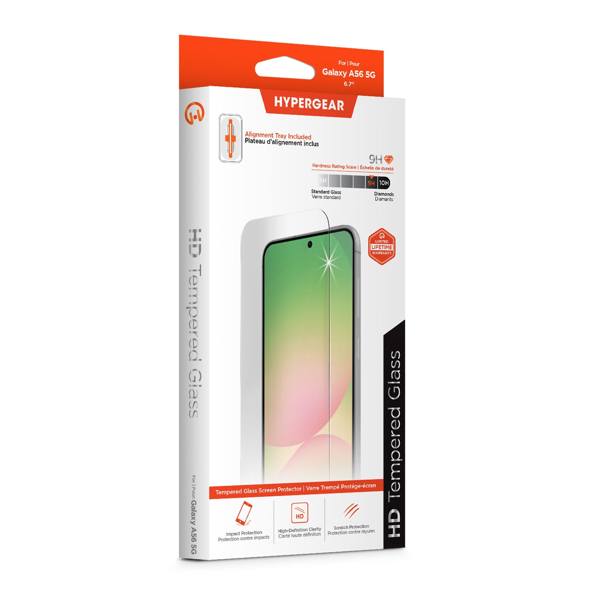 Samsung Galaxy A56 HyperGear Tempered Glass Screen Protector w/Installation Applicator Tray - 15-14378