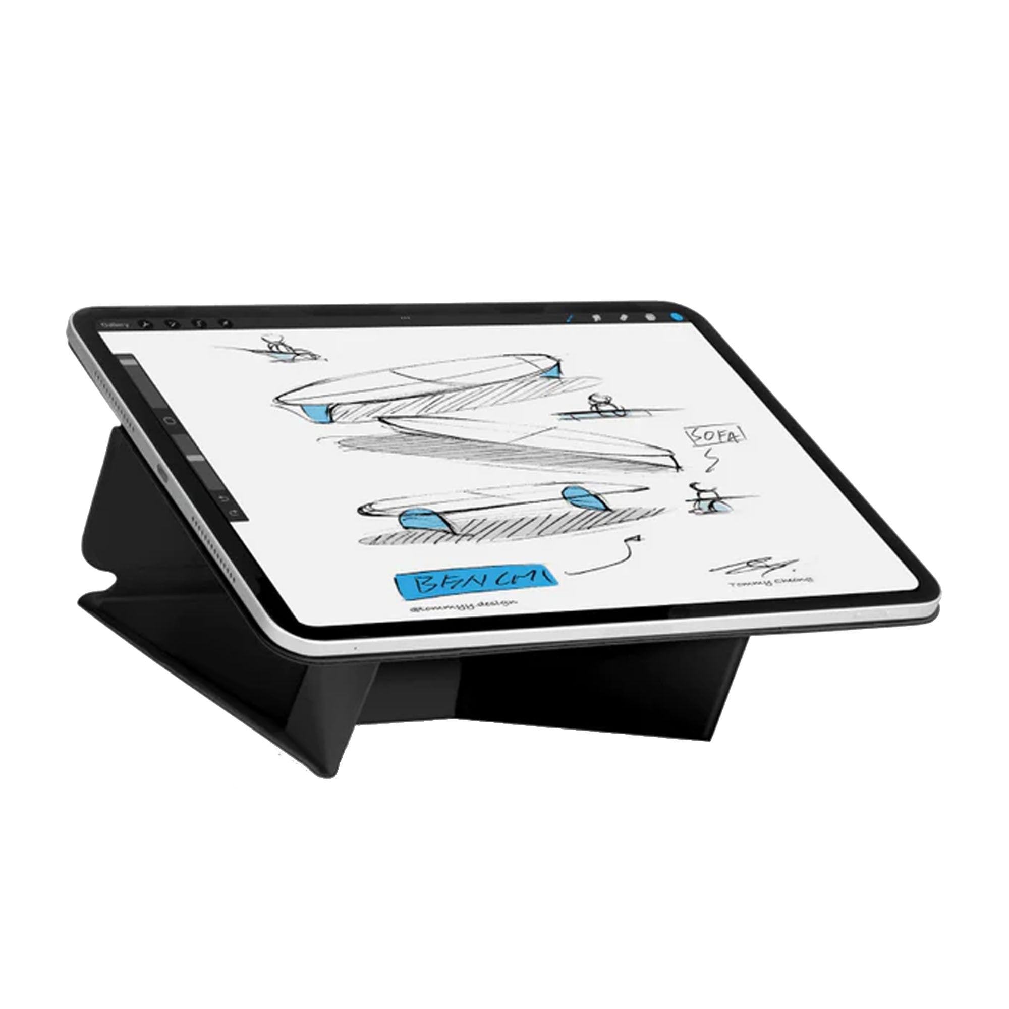 iPad mini A17 Pro/6th Gen MOFT Dynamic Folio Case - Black - 15-14415