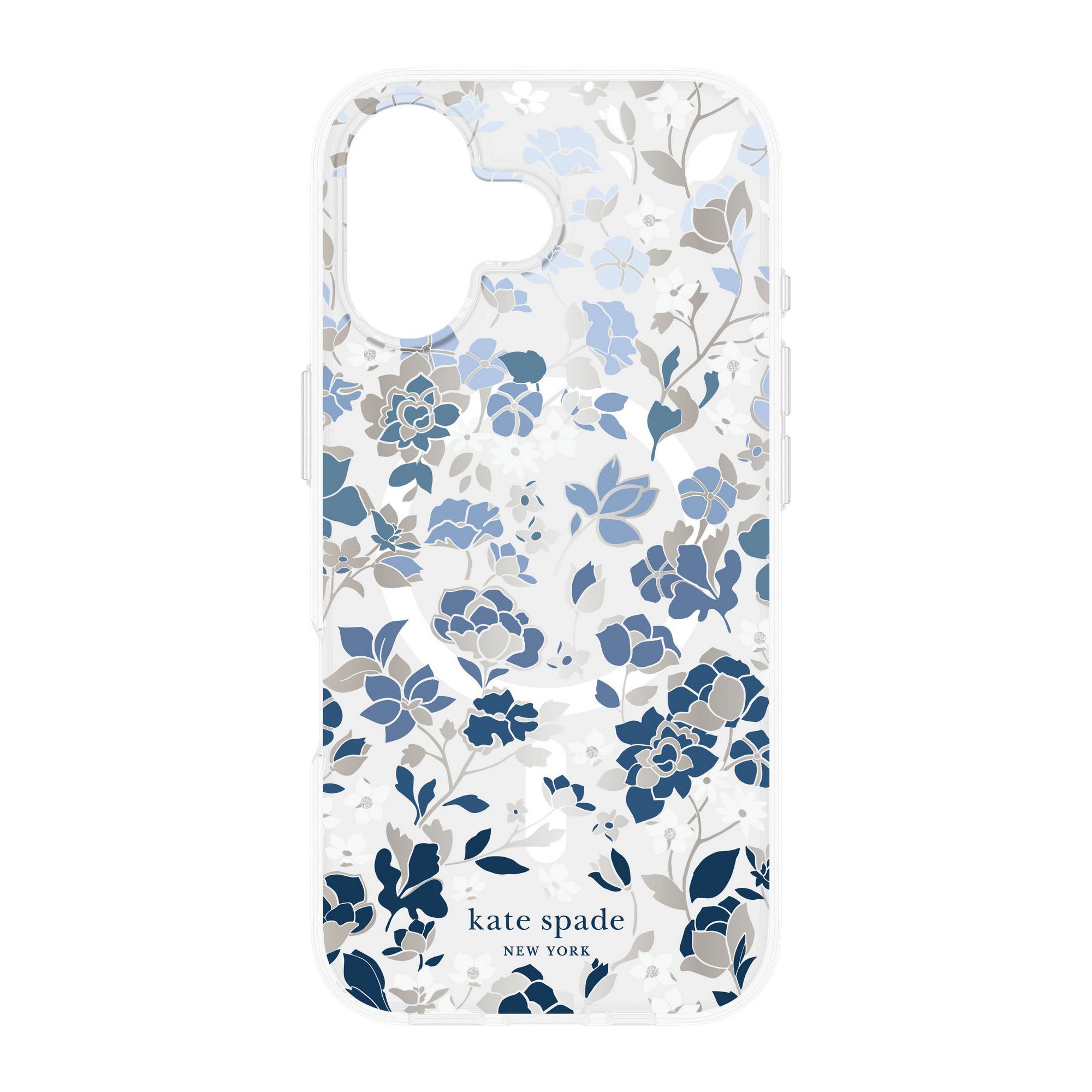 iPhone 17 Kate Spade Protective MagSafe Case - Flowerbed Blue - 15-14576