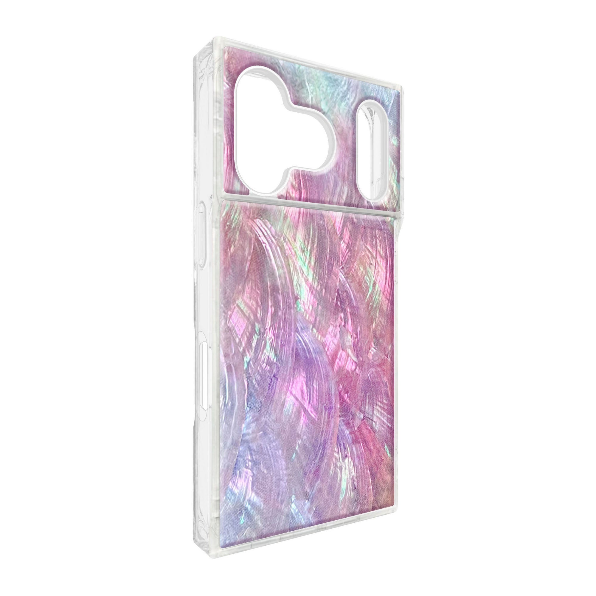 iPhone 17 Pro FLAUNT Square MagSafe Case - Pink Mother of Pearl - 15-14592